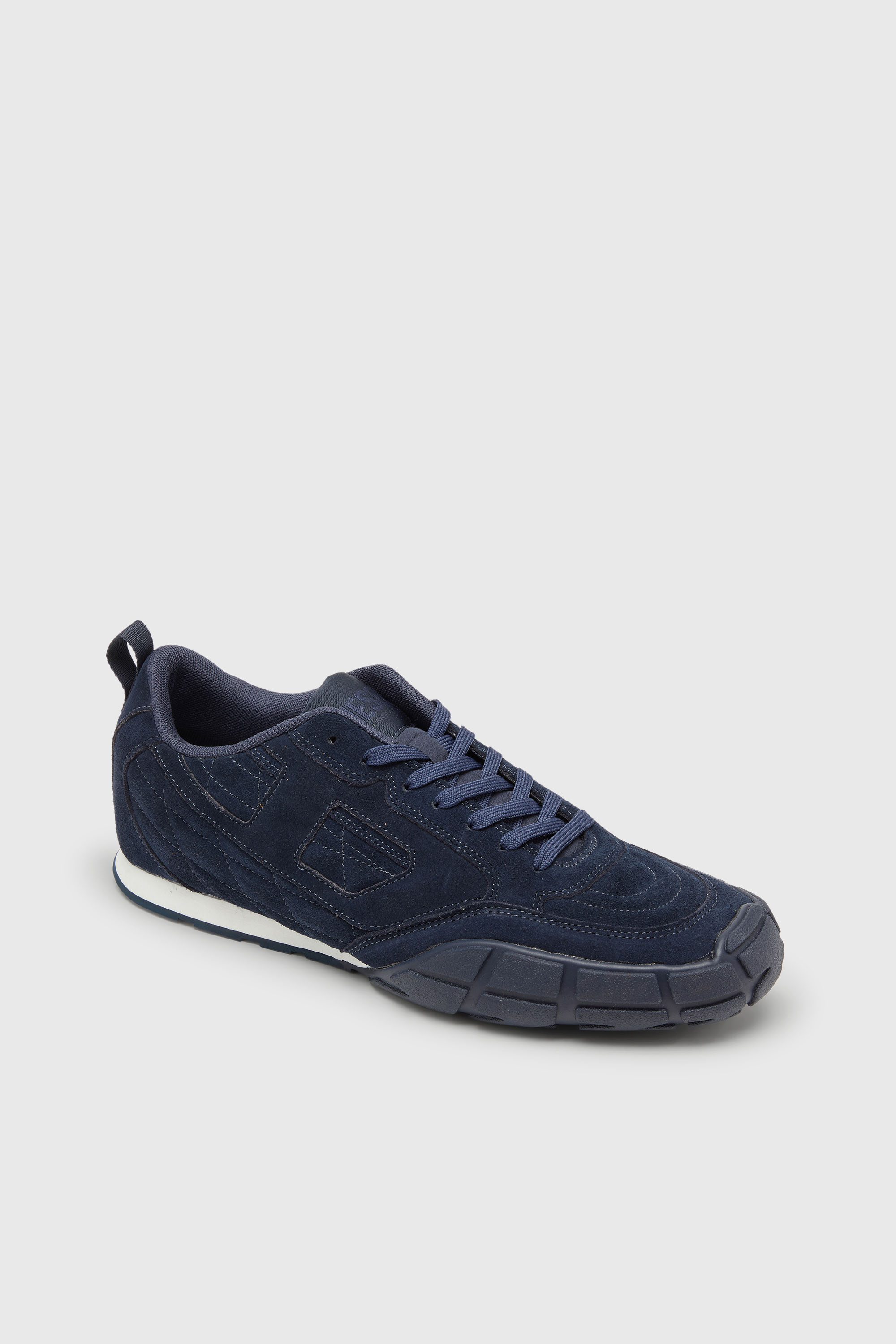 Diesel - S-PAGODHA LOW, S-Pagodha-Sneaker in suede trapuntato Uomo in Blu - 6