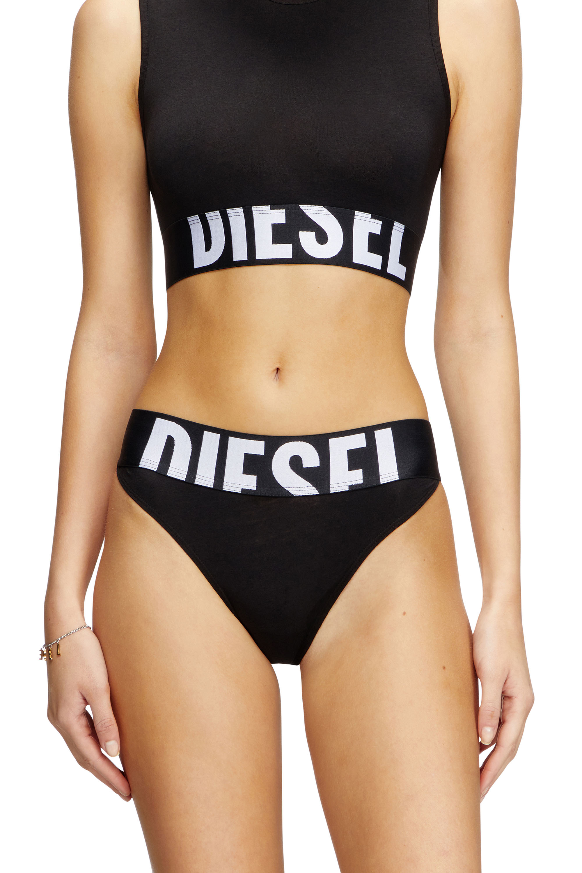 Diesel - LOLA-D-POP-3PACK, Damen Slips mit Cut-off-Logo im Dreierpack in Schwarz - 2