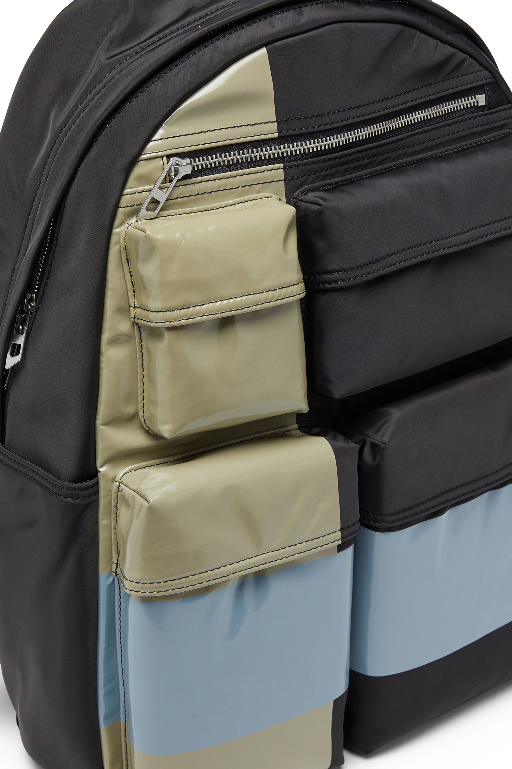 Diesel - MULTI-PKTS BACKPACK X, Multi-Pkts - Zaino color-block con tasche multiple Unisex in Multicolor - 5