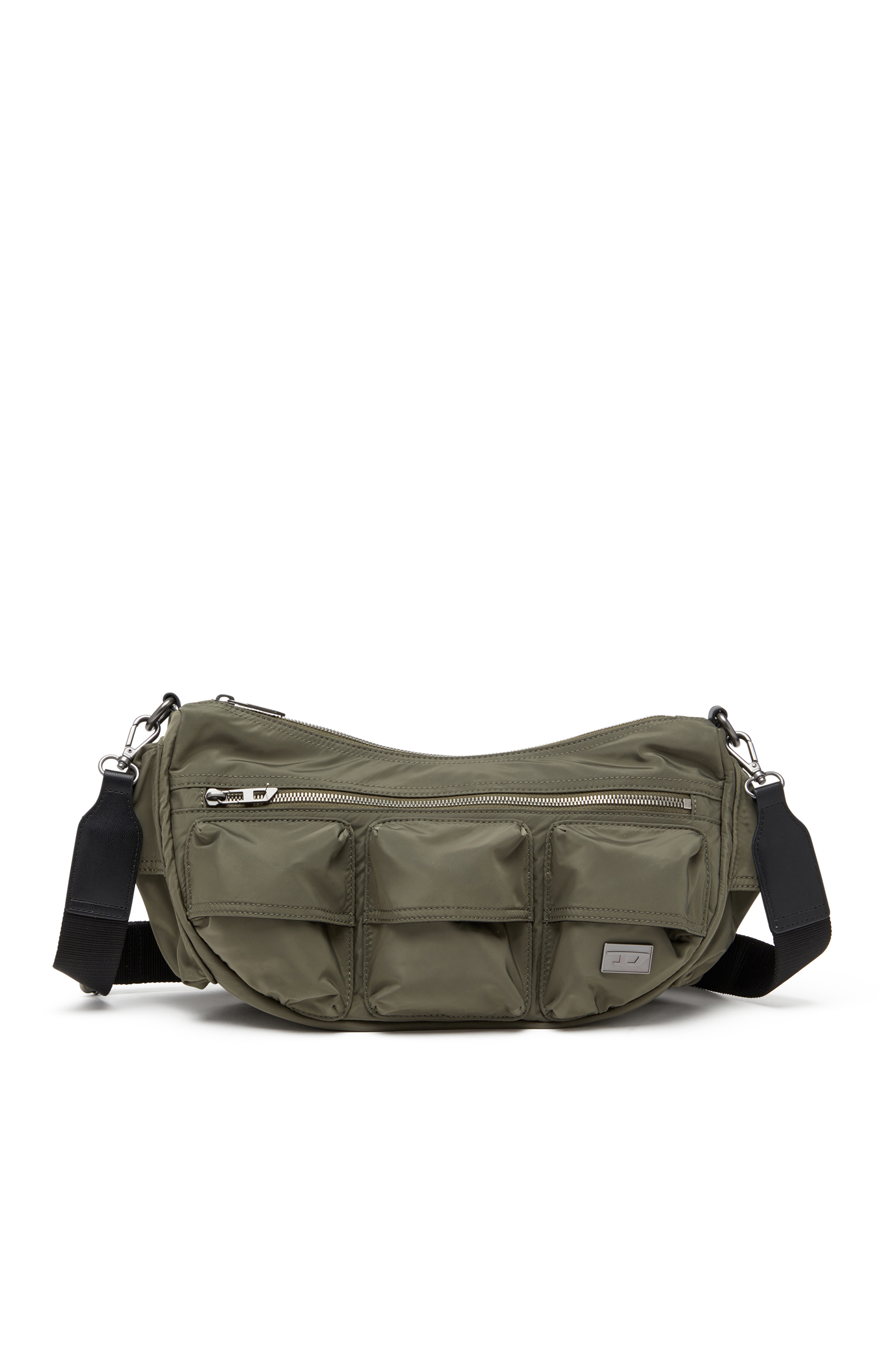 Diesel - MULTI-PKTS SHOULDER BAG X, Sac multipoche en étoffe utilitaire Mixte in Vert - 1