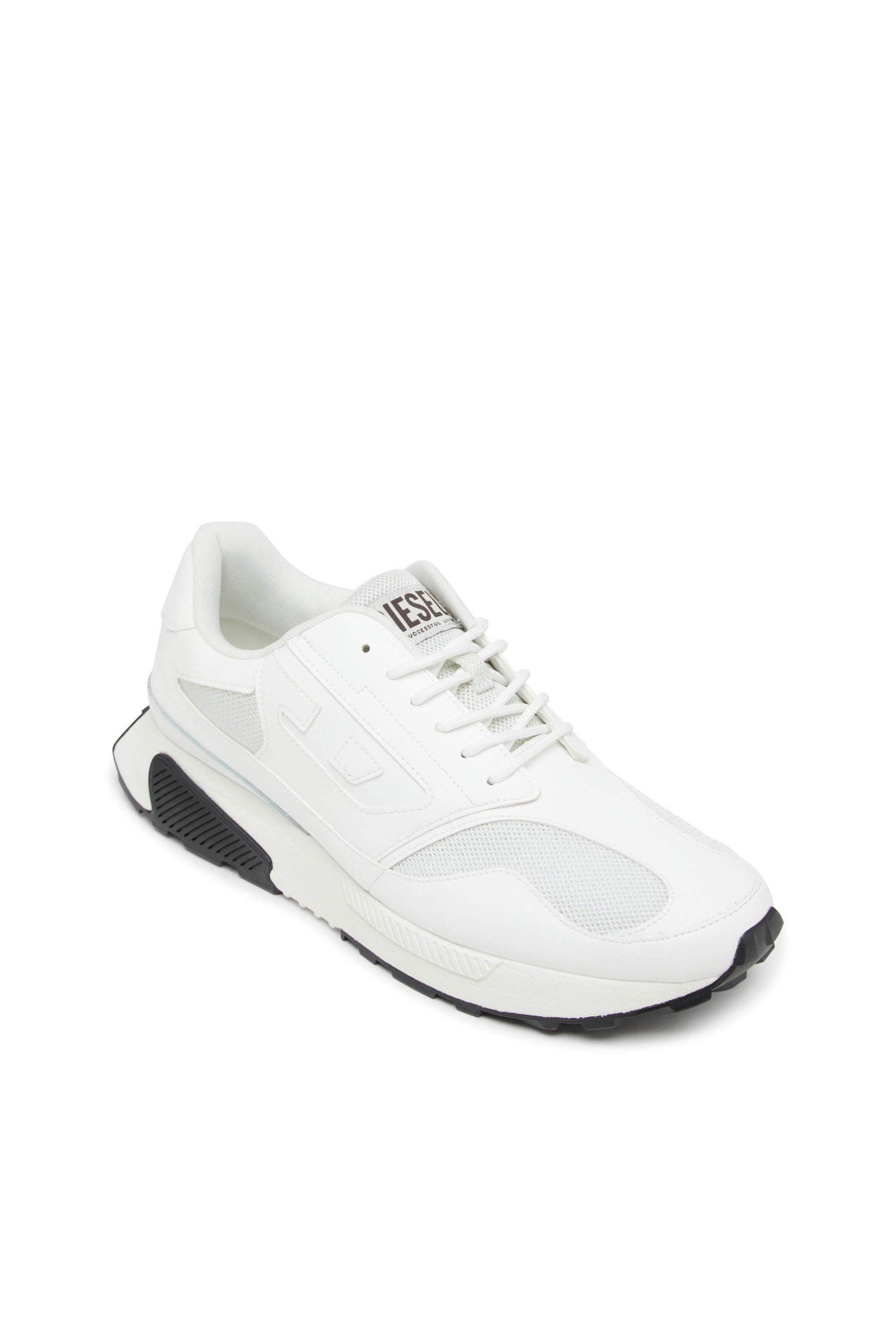 Diesel - S-TAME-D RUNNING, Sneakers en mesh, cuir suédé et PU Homme in Blanc - 6