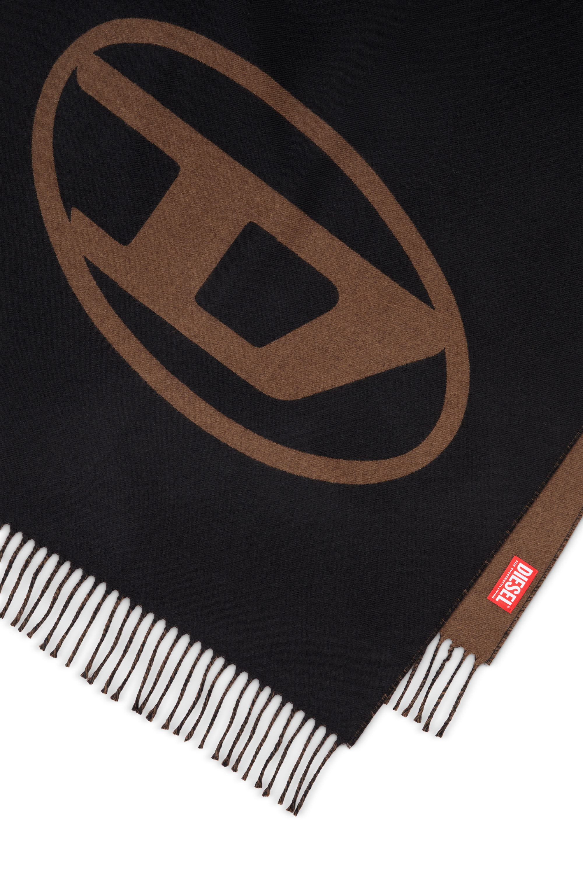 Diesel - S-TEVIE, Écharpe réversible en laine bicolore Homme in ToBeDefined - 3