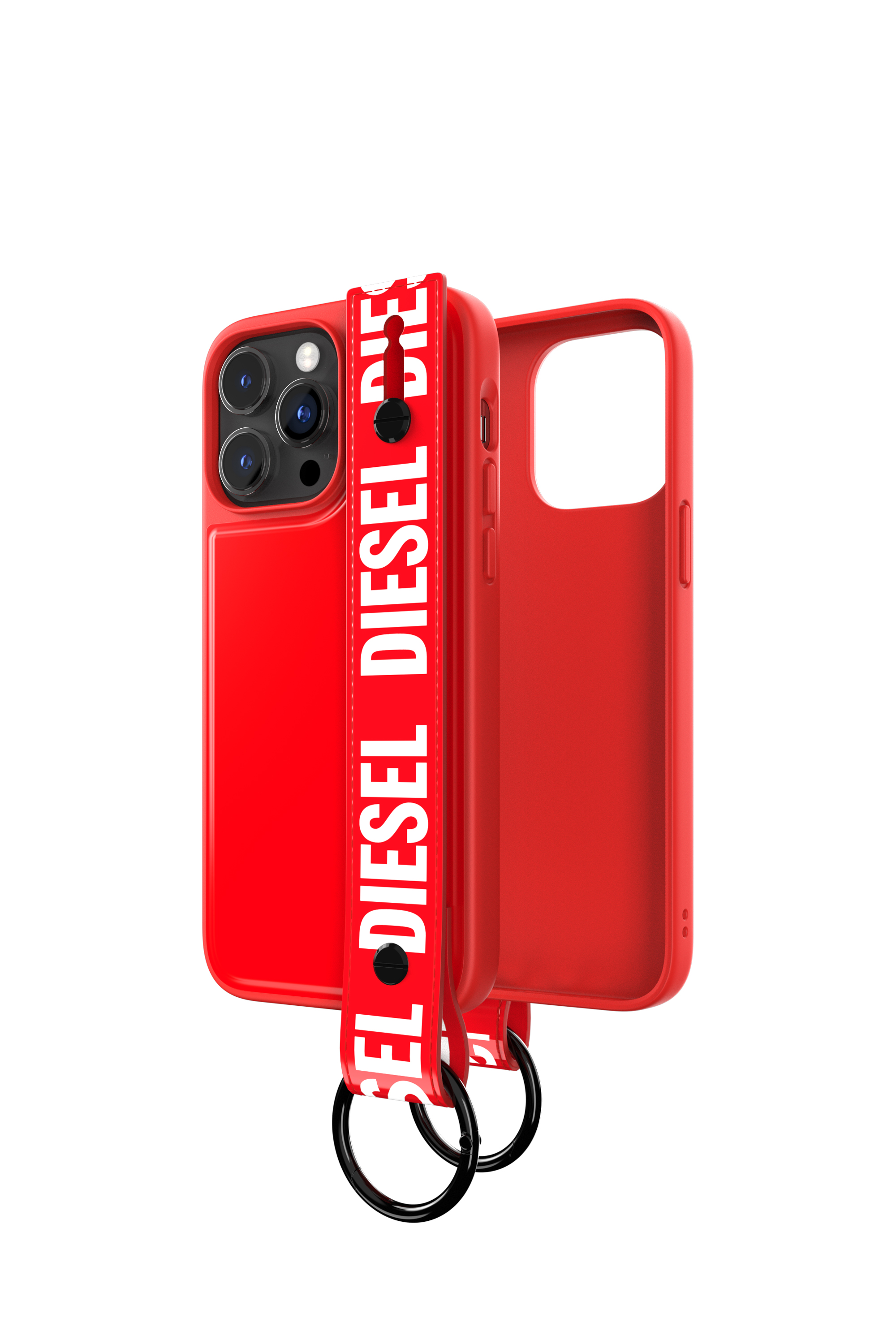 Diesel - 50288 MOULDED CASE, Coque avec bande rétractable pur iPhone 14 Pro Max Mixte in Rouge - 1