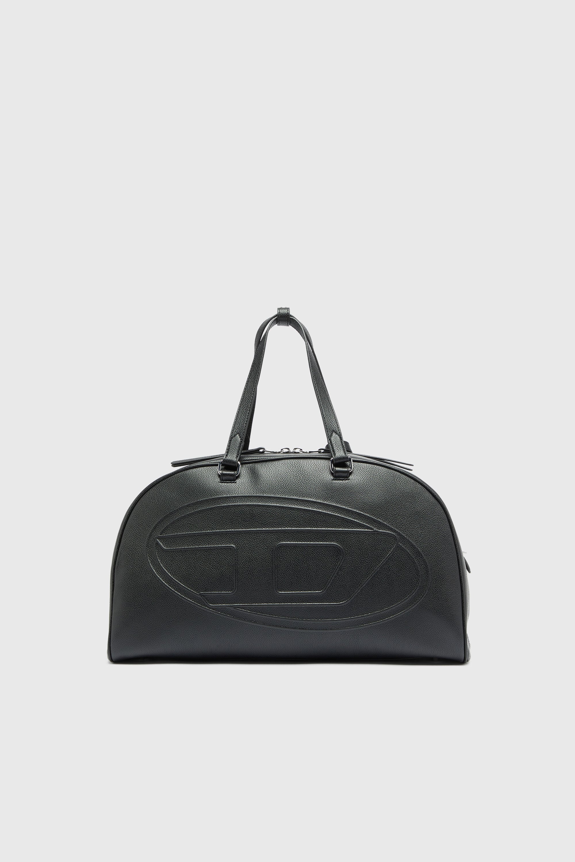 Diesel - 1DR DOME DUFFLE, 1DR Dome - Borsa da viaggio in pelle con Logo Oval D Unisex in Nero - 1