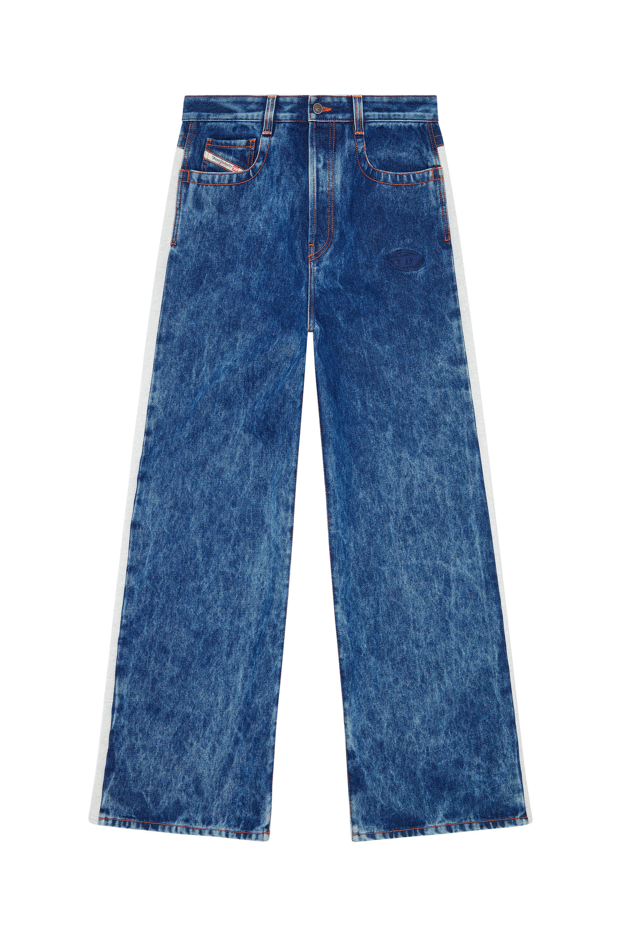 Diesel - D-Riser 0EMAD Straight Jeans, Blu Scuro - Image 5