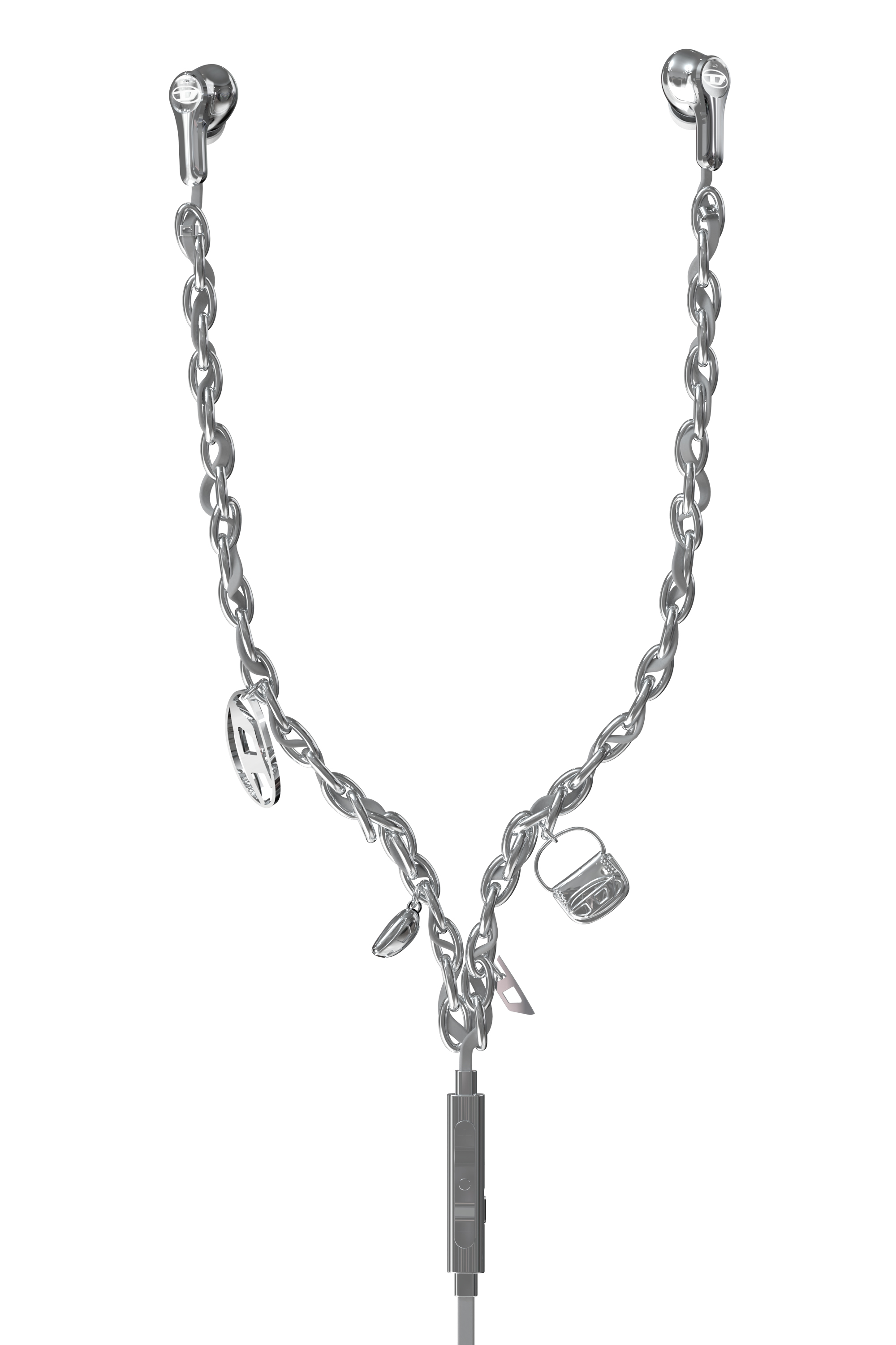 Diesel - 60458  WIRED EARBUDS, Unisex Wired Earbuds und charms in Silber - 1