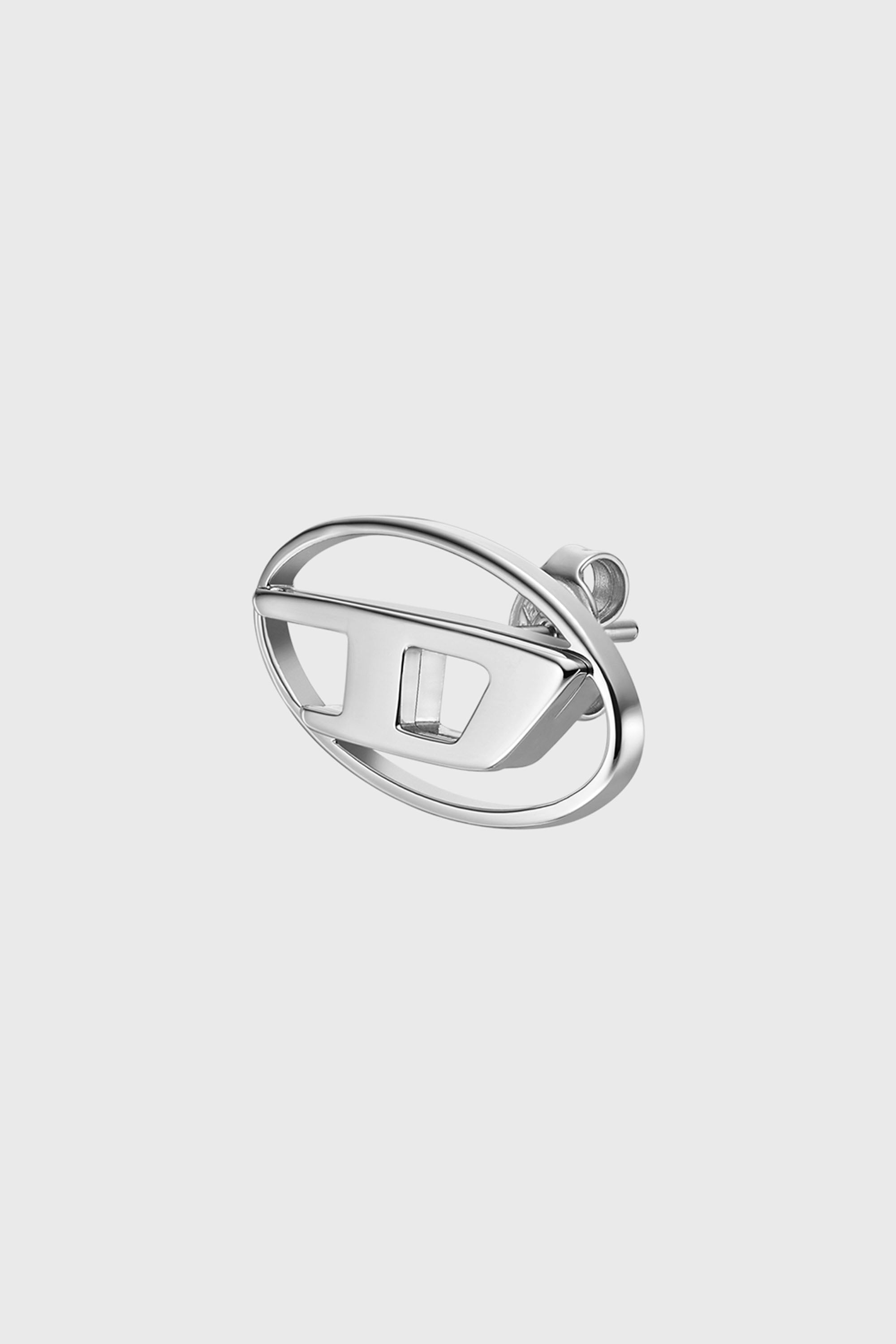 Diesel - DX1502, Orecchino a lobo in acciaio inossidabile Unisex in Argento - 1