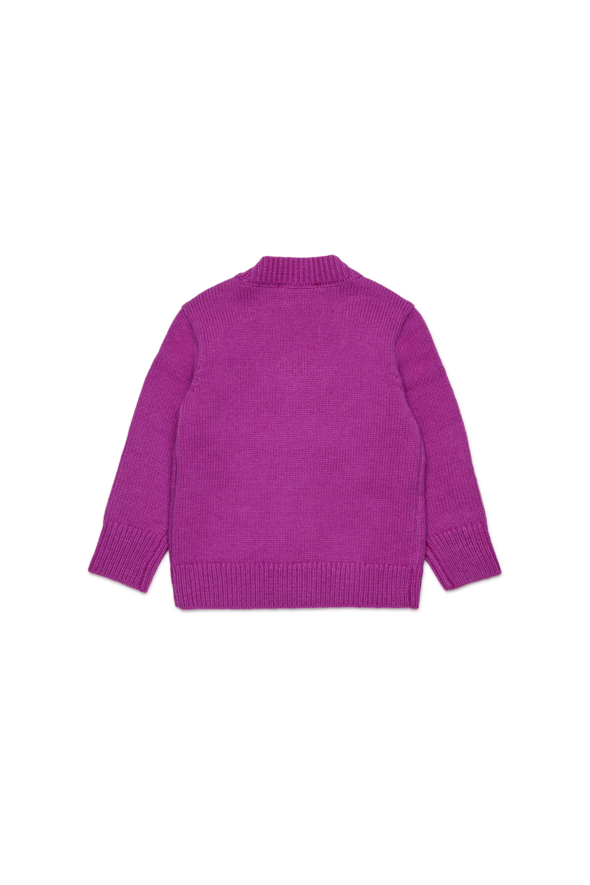 Diesel - KLONCARDIGANB, Unisex Cardigan aus Wollmischung in Violett - 2
