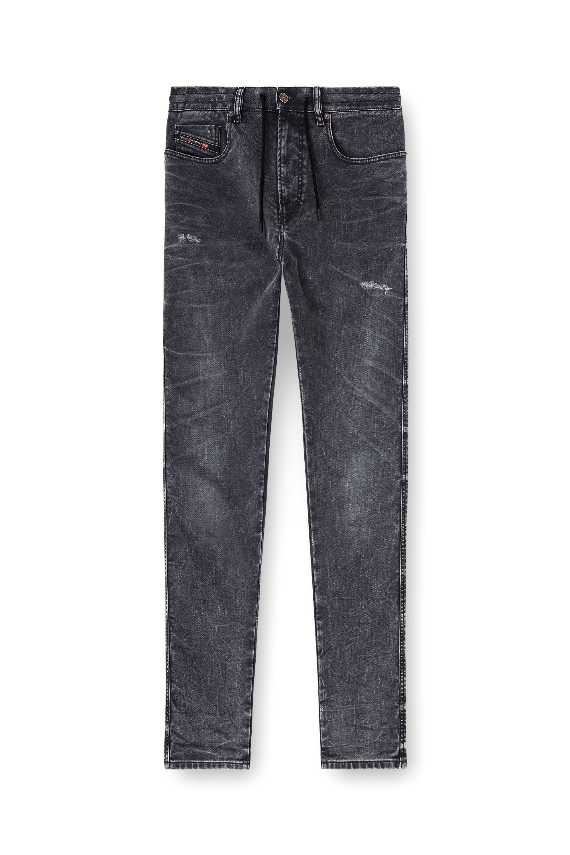 Diesel - Herren Slim 2062 D-Strukt Joggjeans&reg; 068UF, Schwarz/Dunkelgrau - 3