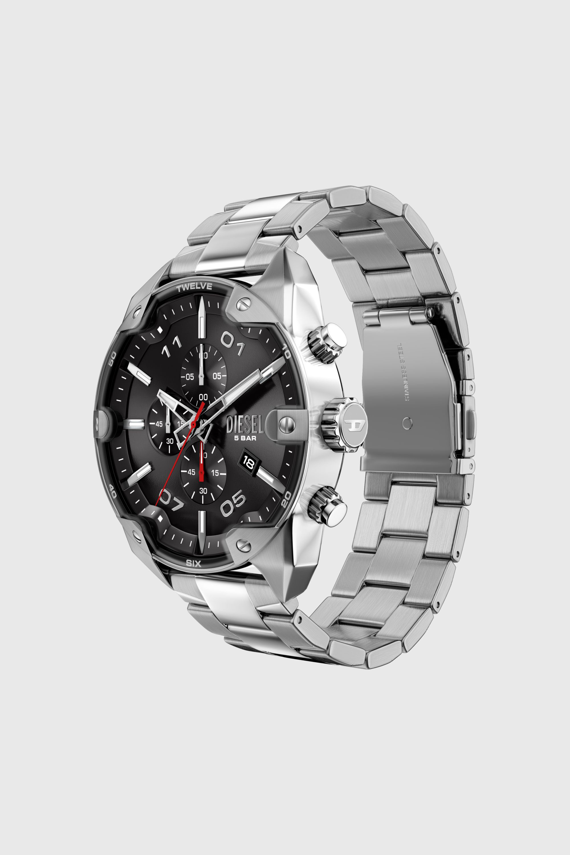 Diesel - DZ4709 WATCH, Orologio Spiked in acciaio inox Uomo in Argento - 2
