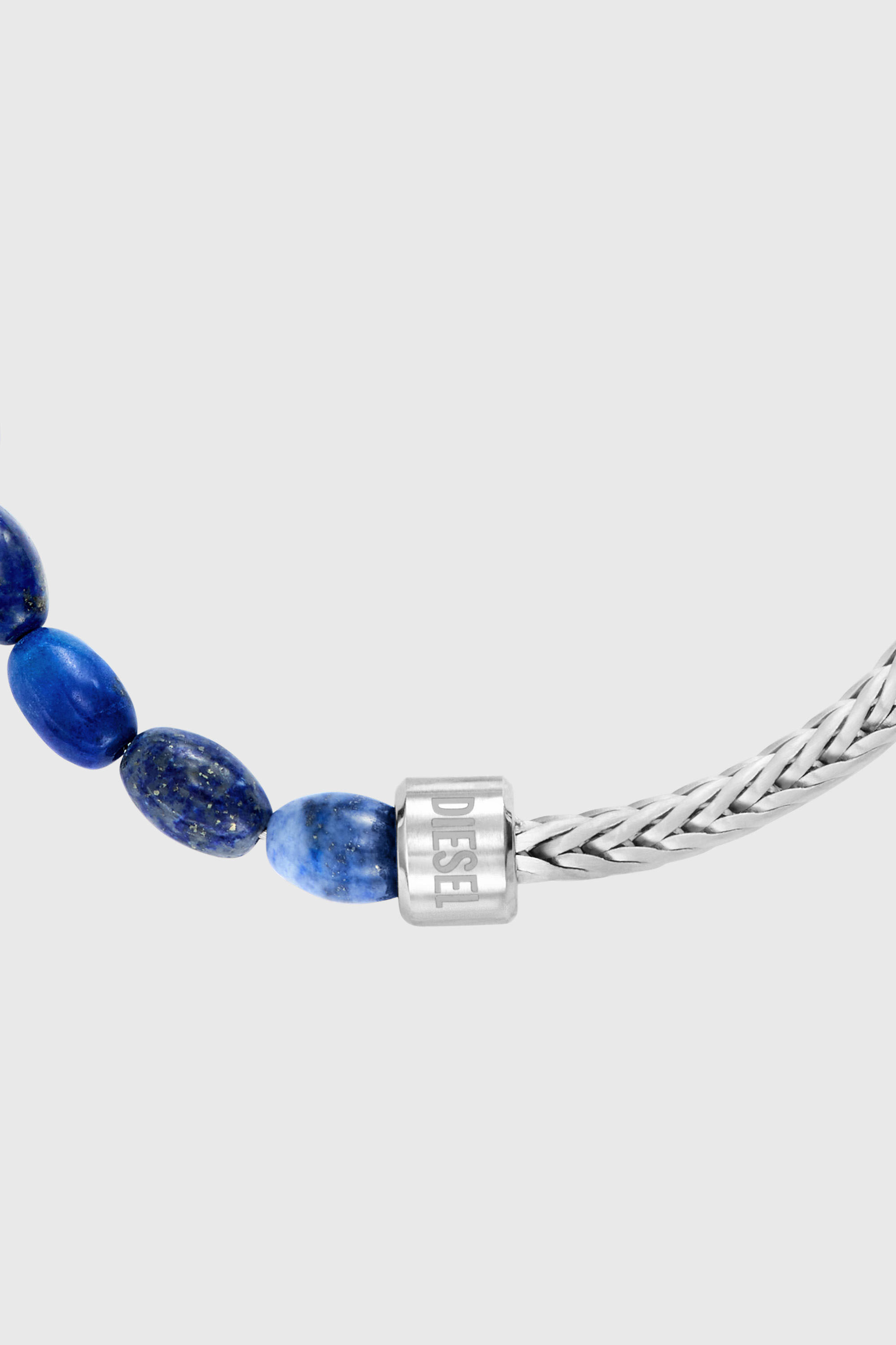 Diesel - DX1713040, Bracciale con perline in lapislazzuli Unisex in Argento - 3