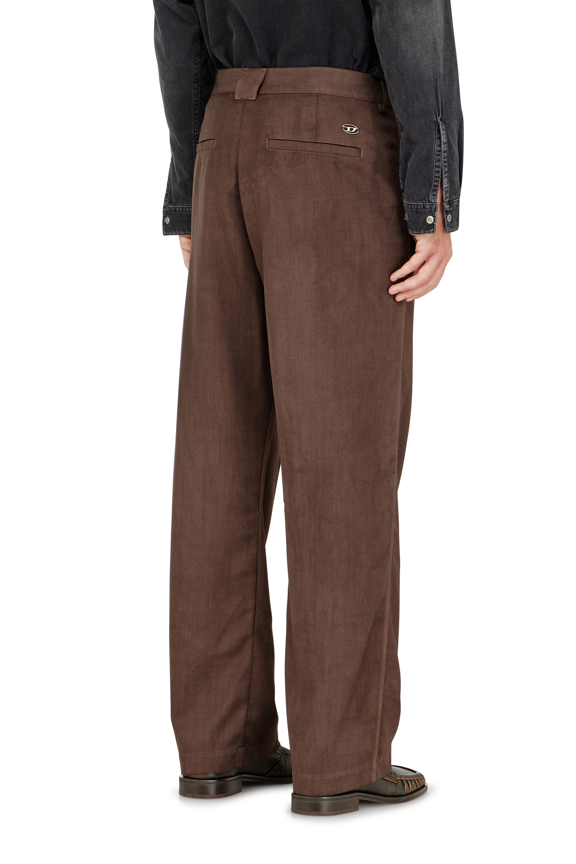 Diesel - P-HANT-CHINO-AECB, Pantaloni chino in lana stretch leggera Uomo in ToBeDefined - 3