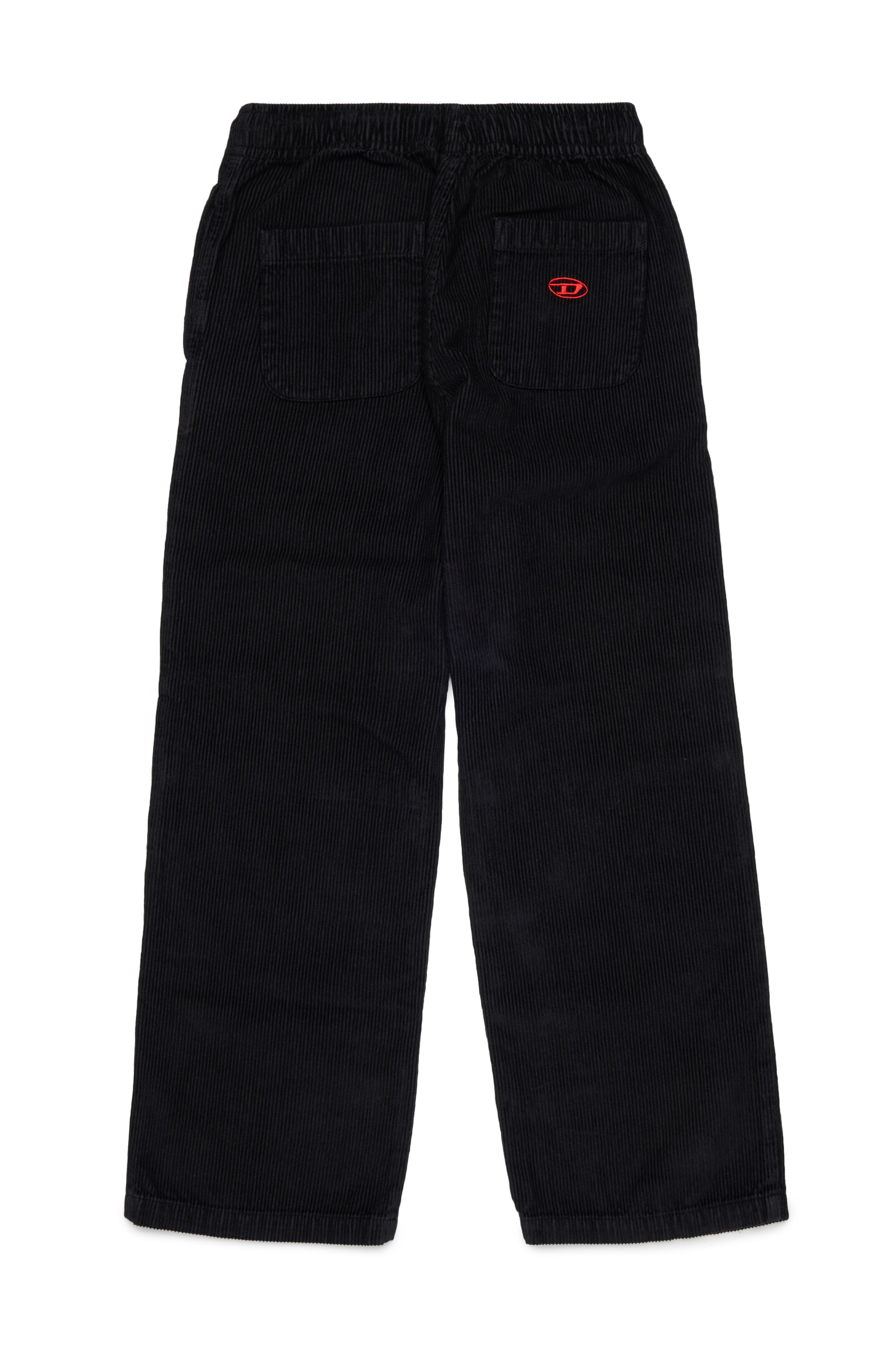 Diesel - PMILL, Pantaloni in velluto a coste con vita regolabile tramite coulisse Uomo in Nero - 2
