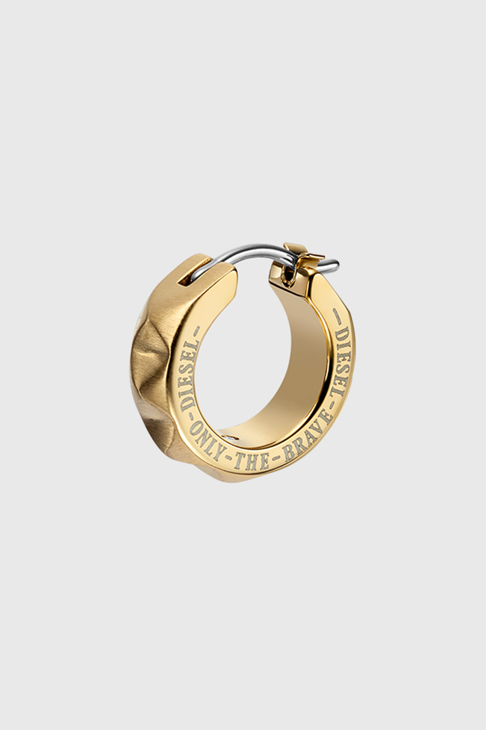 Diesel - DX1417, Unisex Goldfarbener Edelstahl-Ohrring in Gold - 1