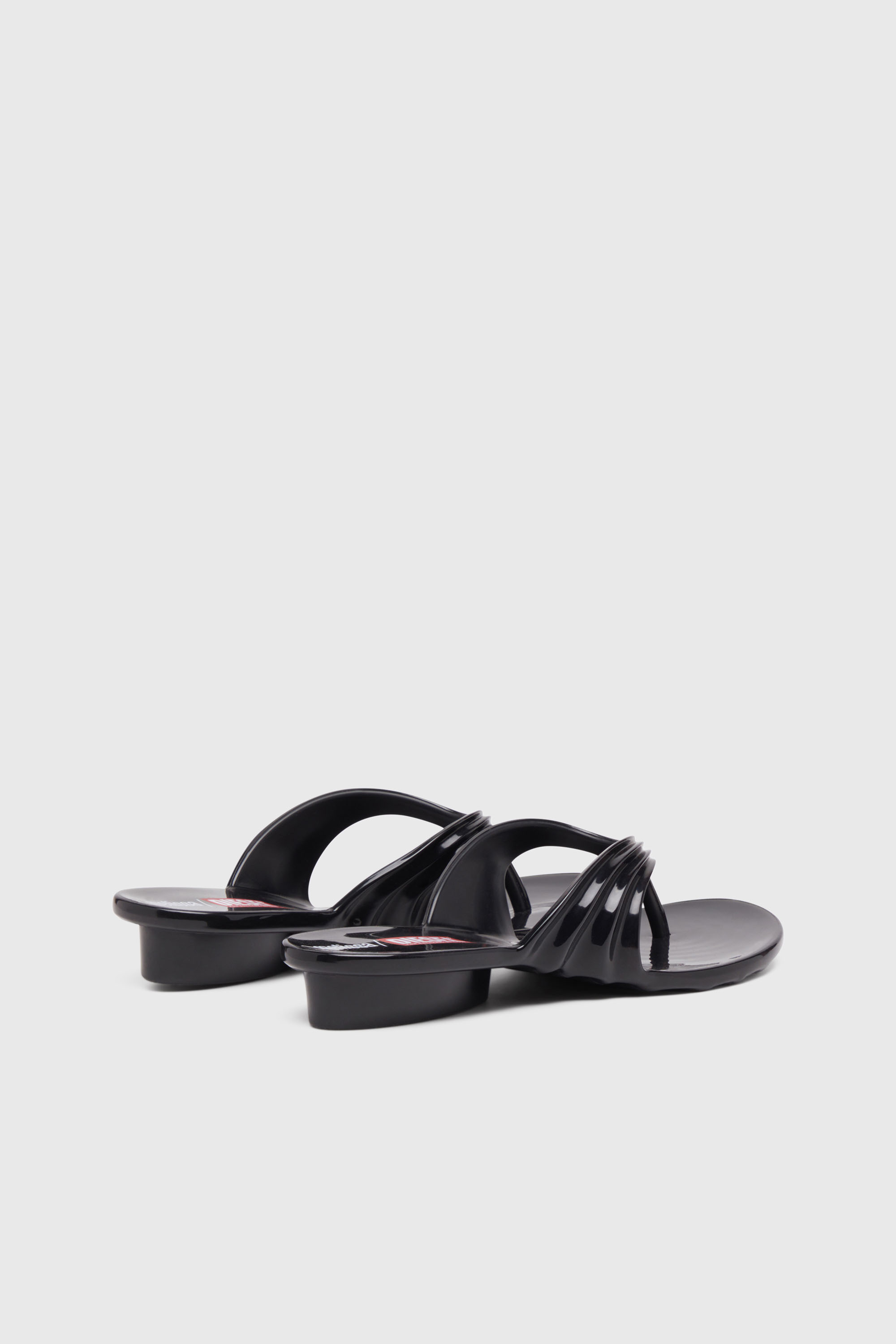 Diesel - MELISSA QUANTUM THONG, Tong sculpturale en Melflex&reg; Femme in Noir - 3