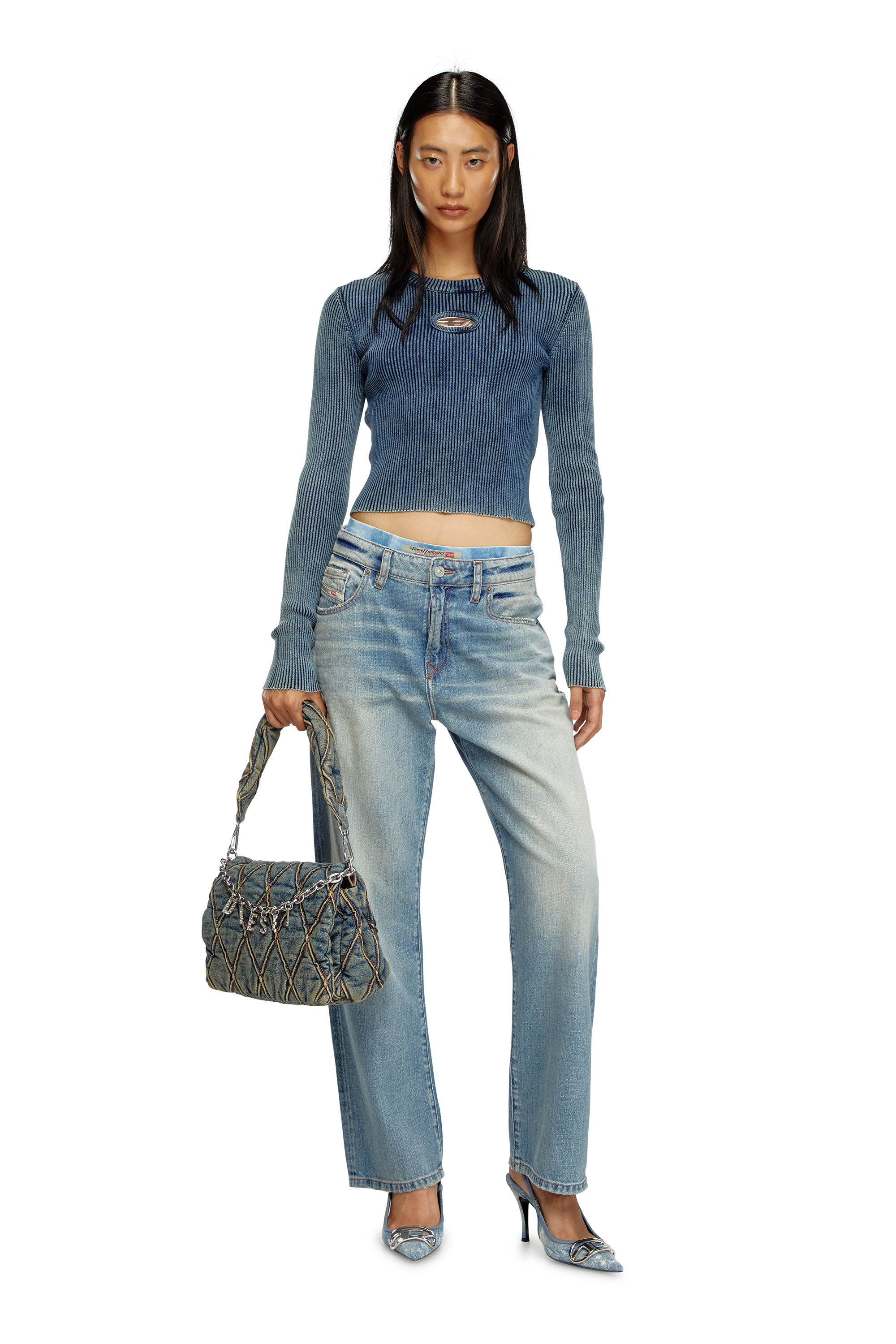 Diesel - Femme Straight Jeans 1999 D-Reggy 0GRDN, Bleu Clair - Image 4