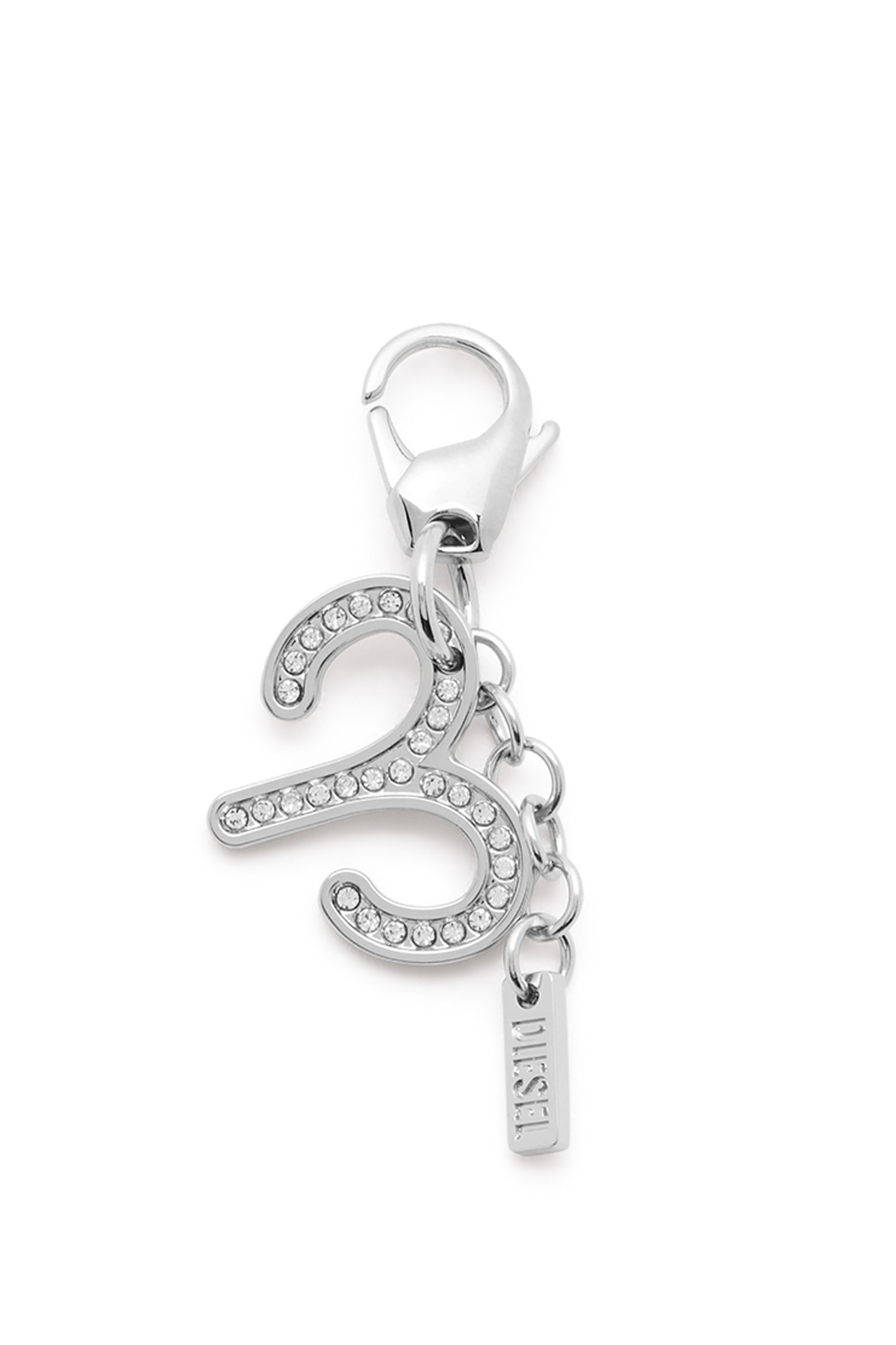 Diesel - CHARM ARIES, Charm zodiaco Ariete in metallo con strass Unisex in Argento - 1
