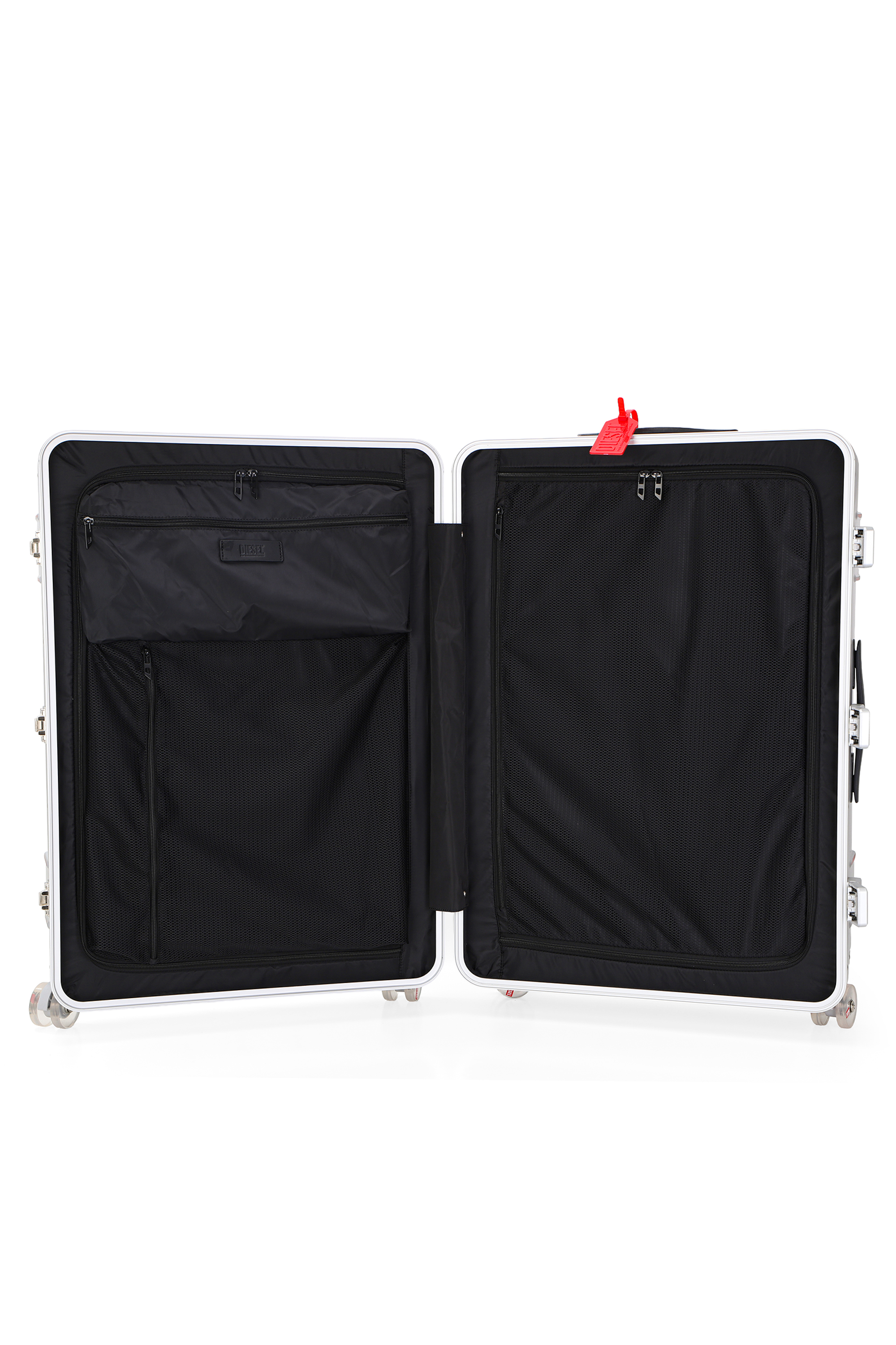 Diesel - DIESEL PC STRONG IMAGE TROLLEY- DSL003, Valise robuste taille L Mixte in Gris argent&eacute; - 4