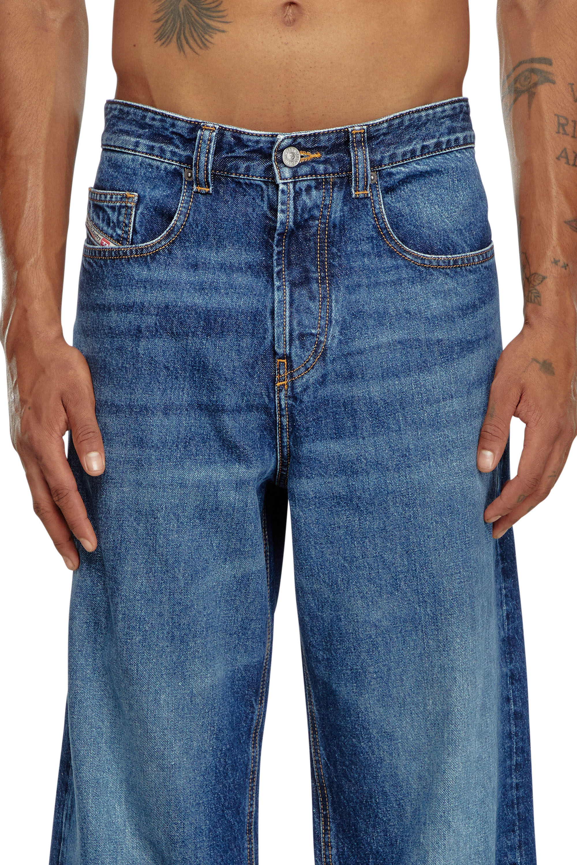 Relaxed Jeans 2001 D-Macro 09I27, Mittelblau Diesel - Herren Relaxed Jeans 2001 D-Macro 09I27, Mittelblau - 5