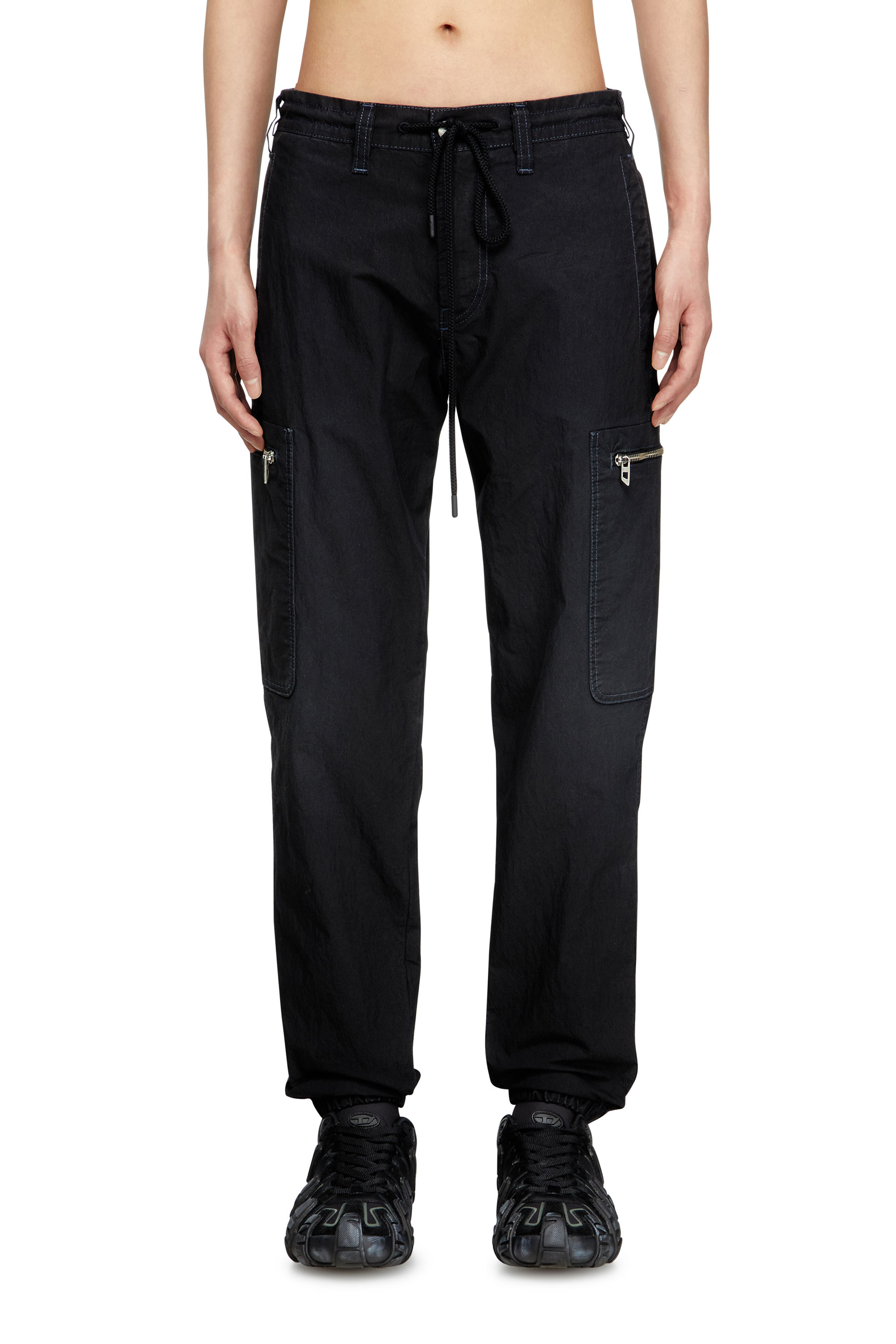 Diesel - Slim D-Lab JoggJeans® 068SJ Mixte, Noir/Gris foncé - Image 1