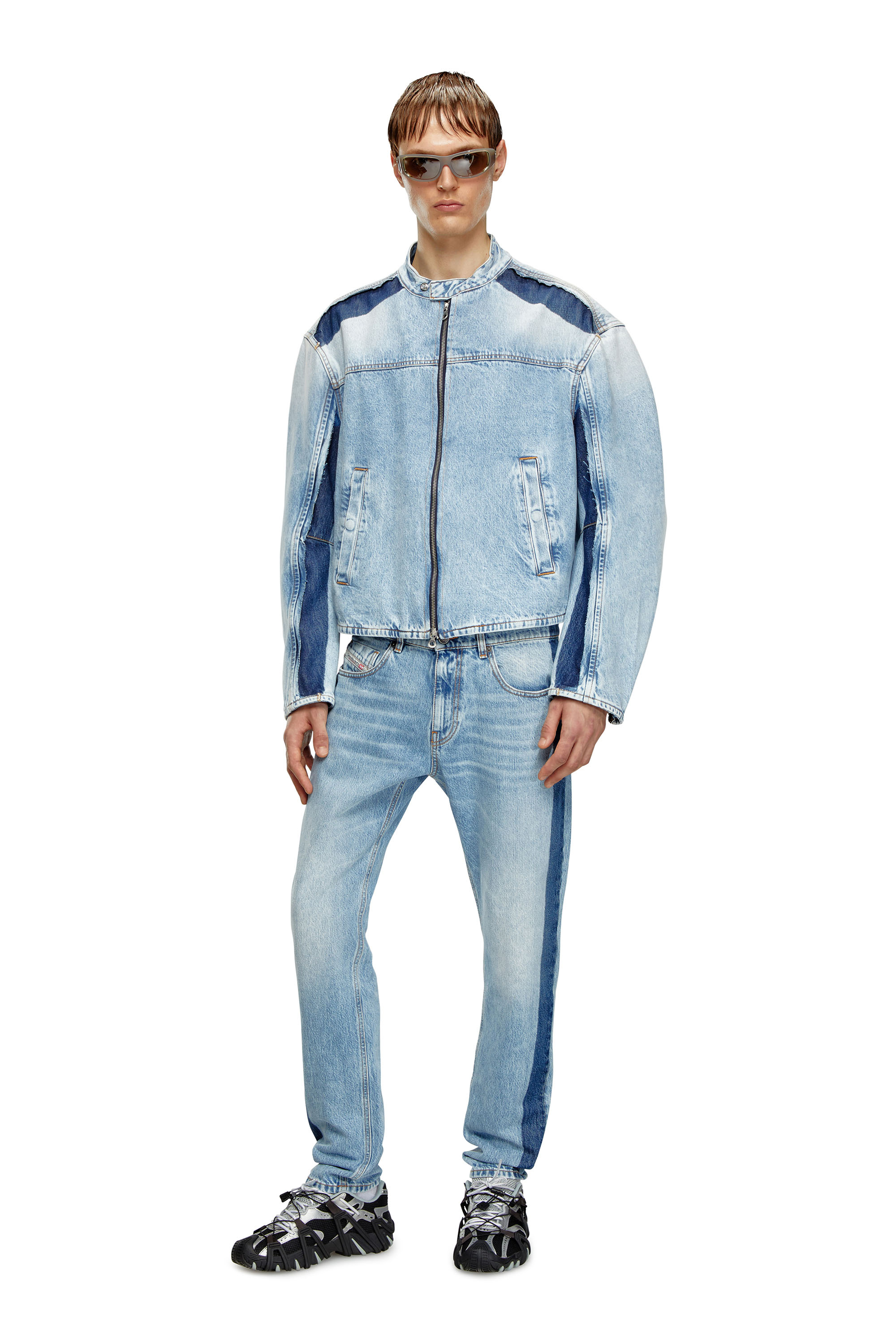 Diesel - Slim Jeans 2019 D-Strukt 0GHAC, Bleu Clair - Image 1