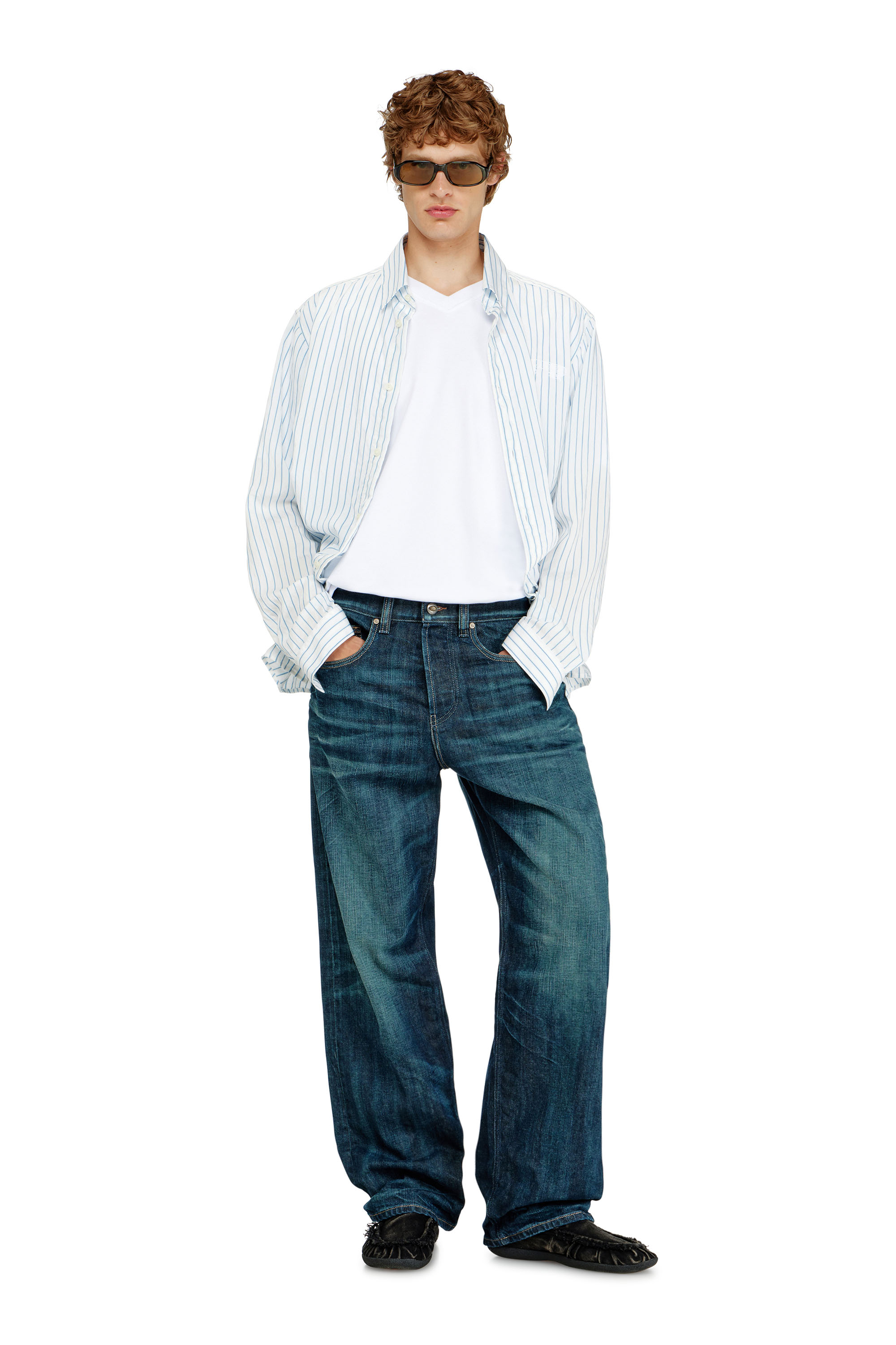 Diesel - Herren Relaxed Jeans 2001 D-Macro 09Q04, Dunkelblau - 4