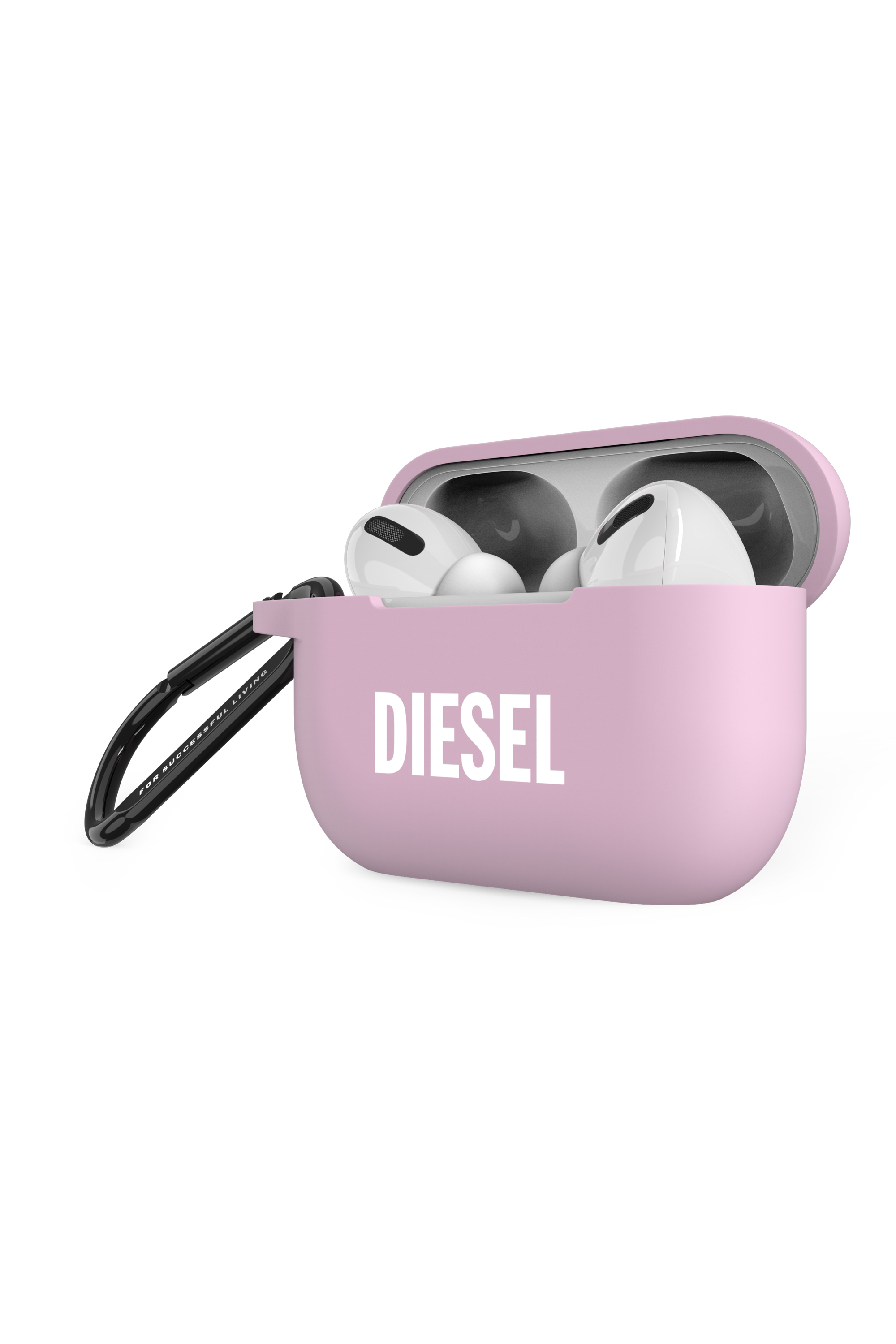 Diesel - 49862 AIRPOD CASE, Etui Airpod en silicone pour AirPods Pro Mixte in Rose - 3