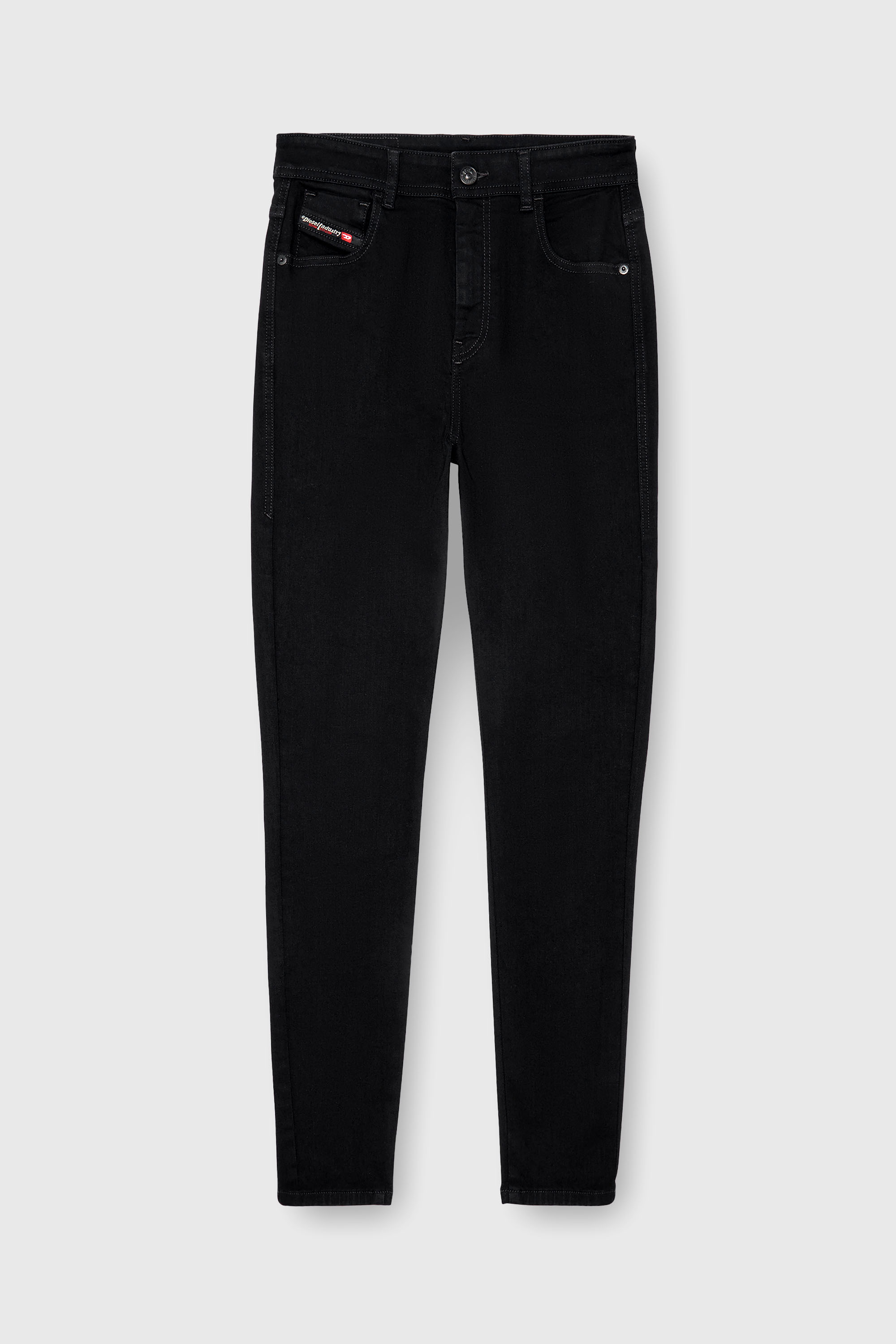 Diesel - Woman's Skinny Jeans 1984 Slandy-High 069EF, Black/Dark grey - 2