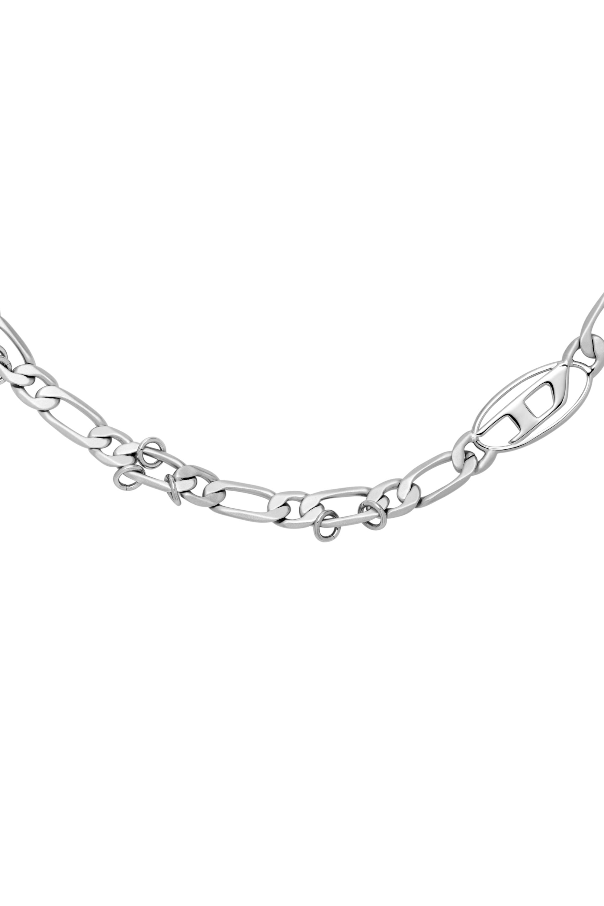 Diesel - DX1600040, Unisex Halskette aus Edelstahl und Messing in Silber - 2