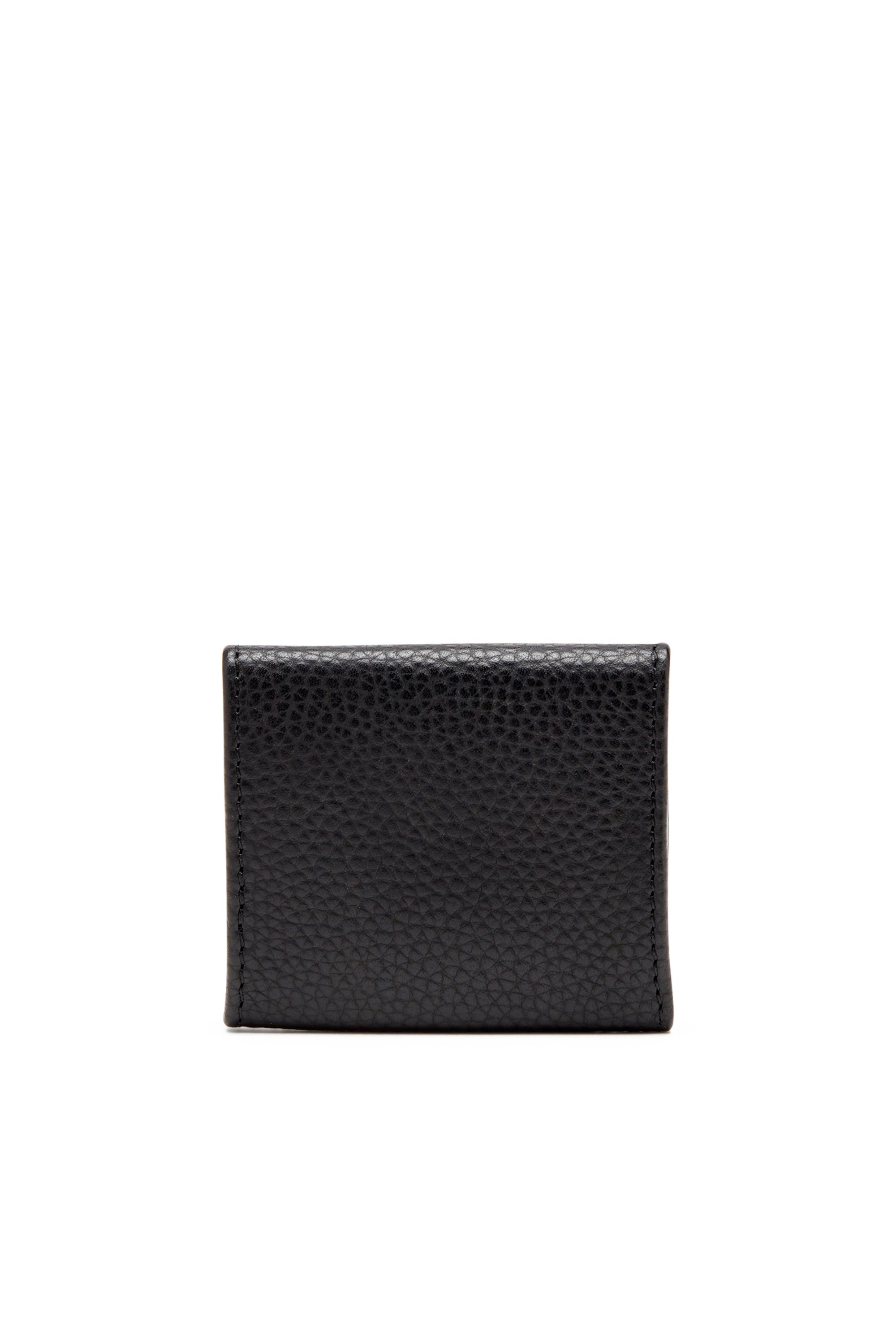 Diesel - HISSU EVO COIN CASE, Coin purse in grainy leather Uomo in Nero - 2