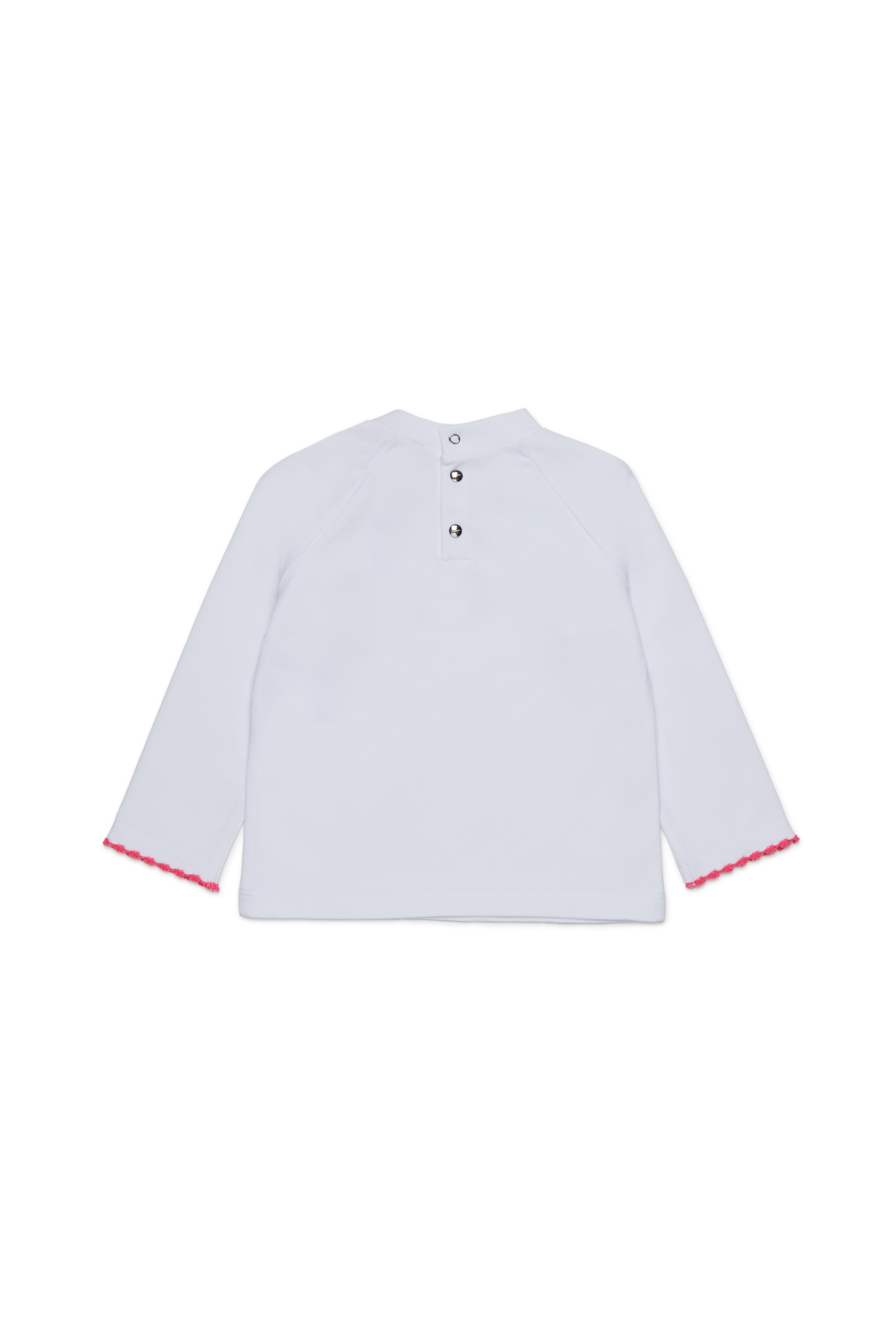 Diesel - TRESPYB, T-shirt in cotone con logo ricamato Donna in Bianco - 2