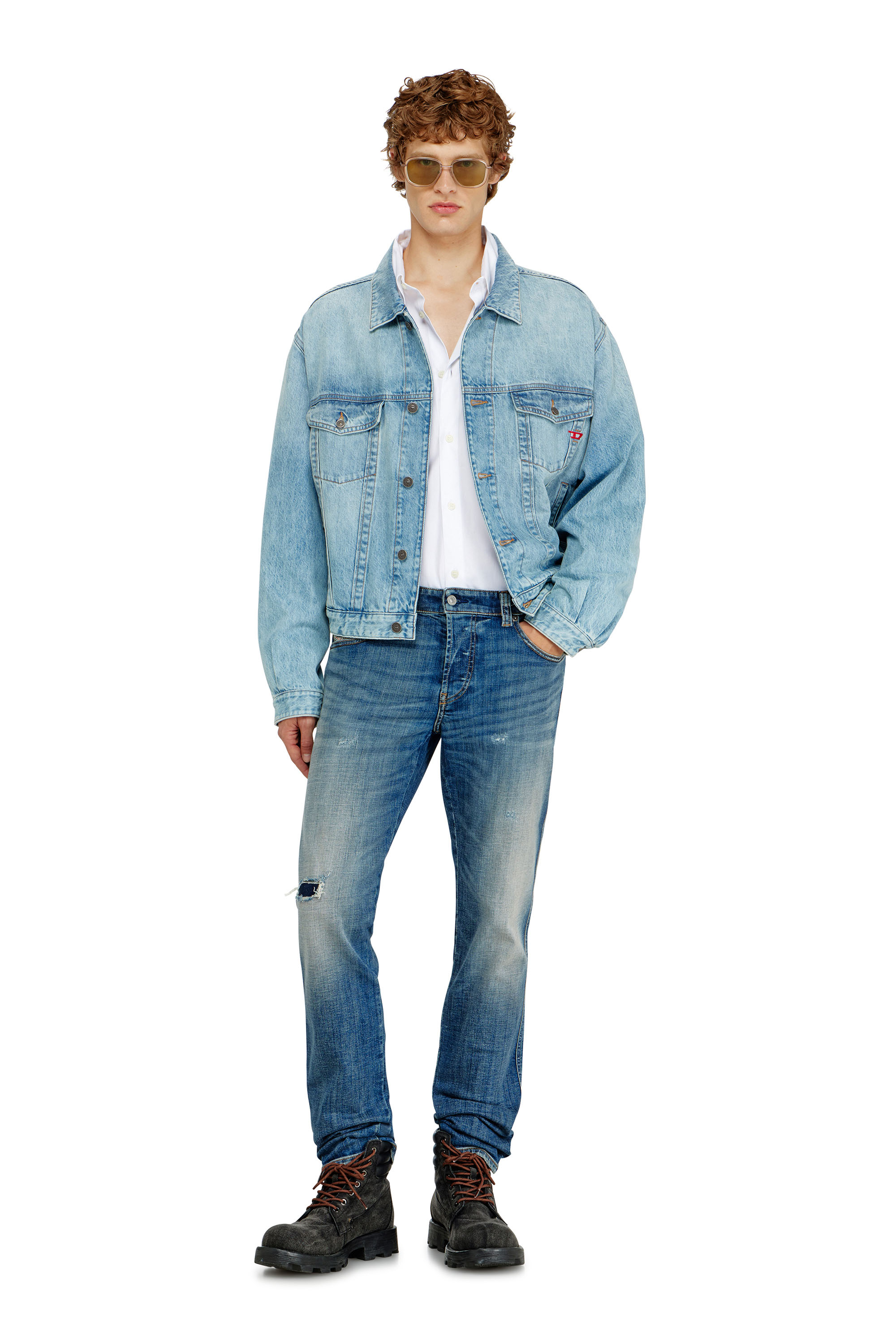 Diesel - D-RANGER, Giacca trucker in denim Unisex in Blu - 1