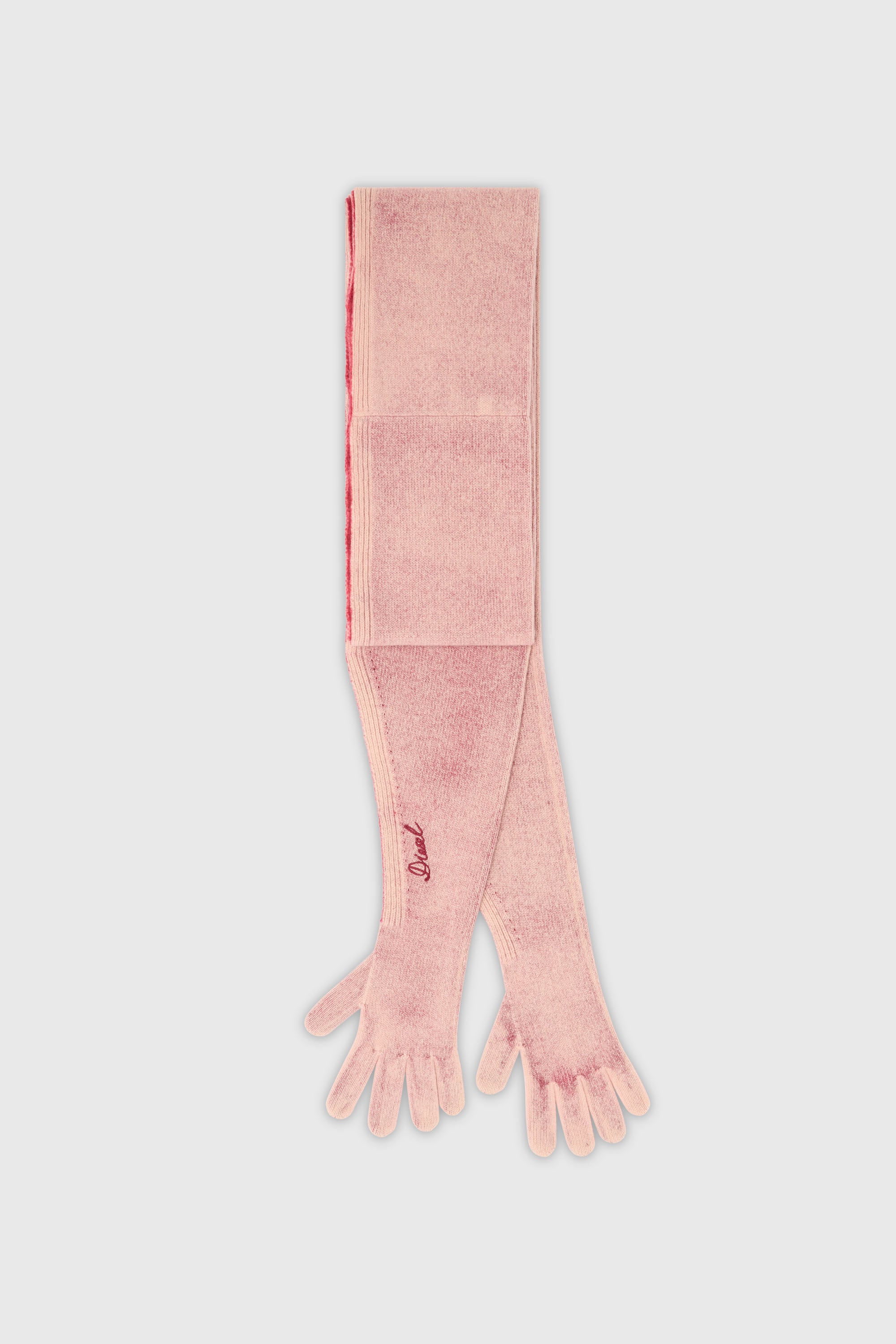 Diesel - K-EVIN, Gant-&eacute;charpe hybride en laine bicolore Mixte in Rose - 1