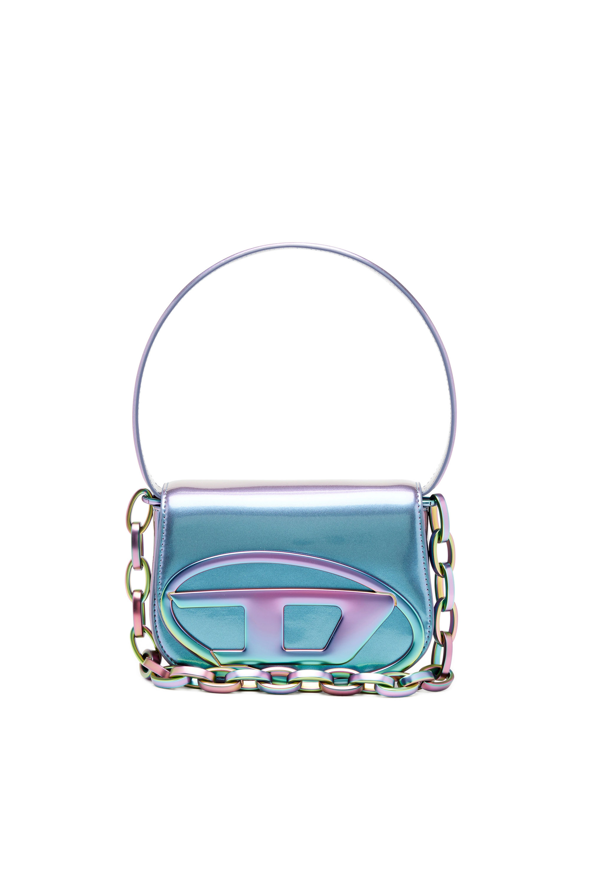 Diesel - 1DR, Donna 1DR-Iconica borsa a spalla con effetto iridescente in Blu - Image 1