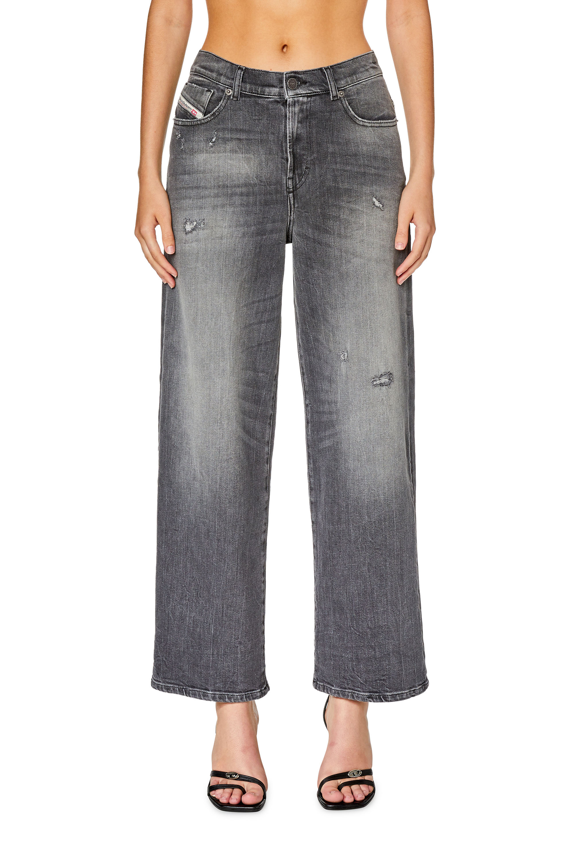 Diesel - Bootcut and Flare Jeans 2000 Widee 09G21, Nero/Grigio scuro - Image 1