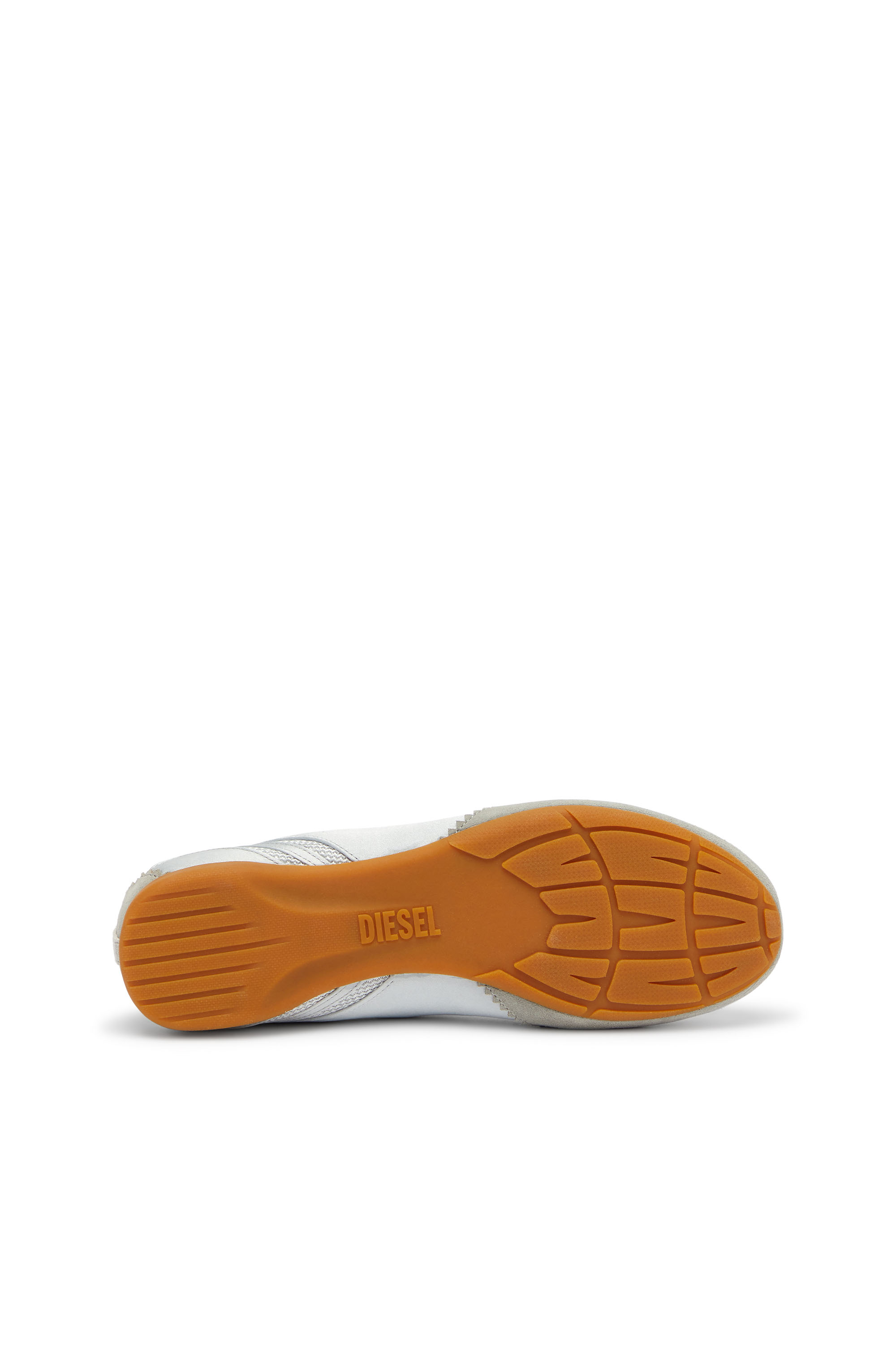 Diesel - D-MILE BALLERINA LACE UP II W, Damen D-Mile &ndash; Ballerinas aus Leder und Mesh in Hellgrau - 4