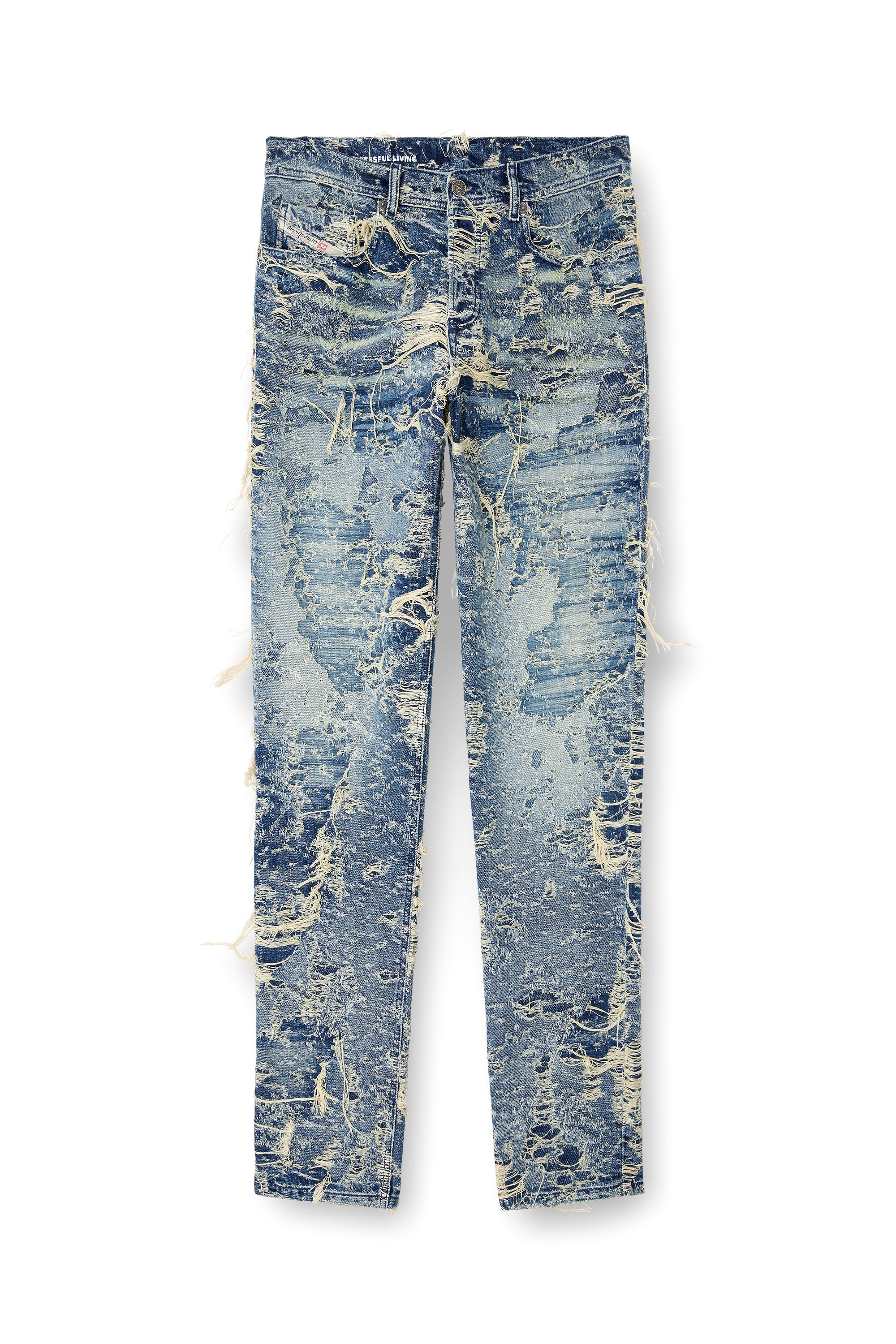 Diesel - Regular Jeans 2023 D-Finitive 09M04 Homme, Bleu moyen - Image 3