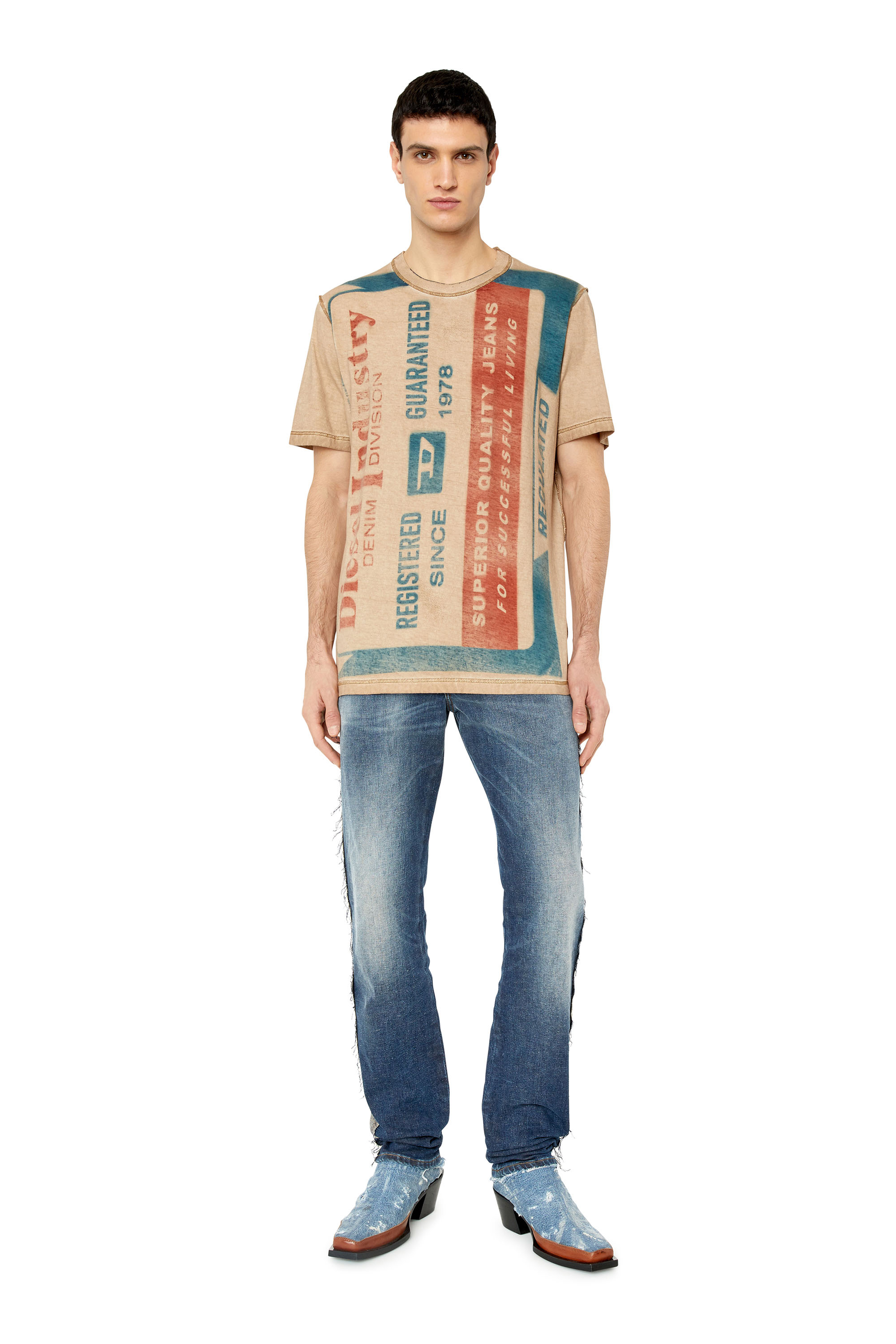 Diesel - T-JUST-G13, Beige/Rot - Image 4