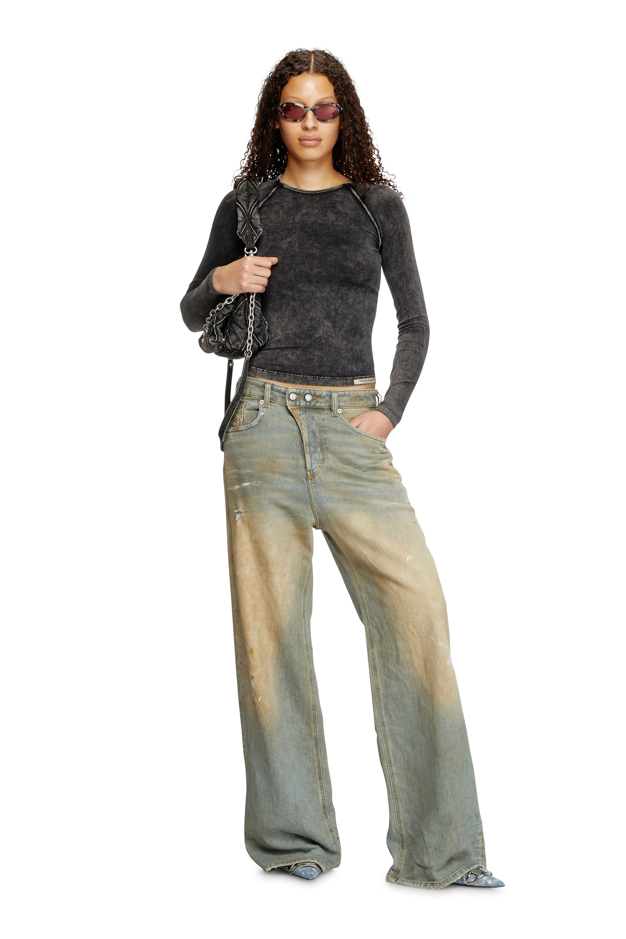 Diesel - Relaxed Jeans 1996 D-Sire 007Z4 Donna, Blu Chiaro - Image 2