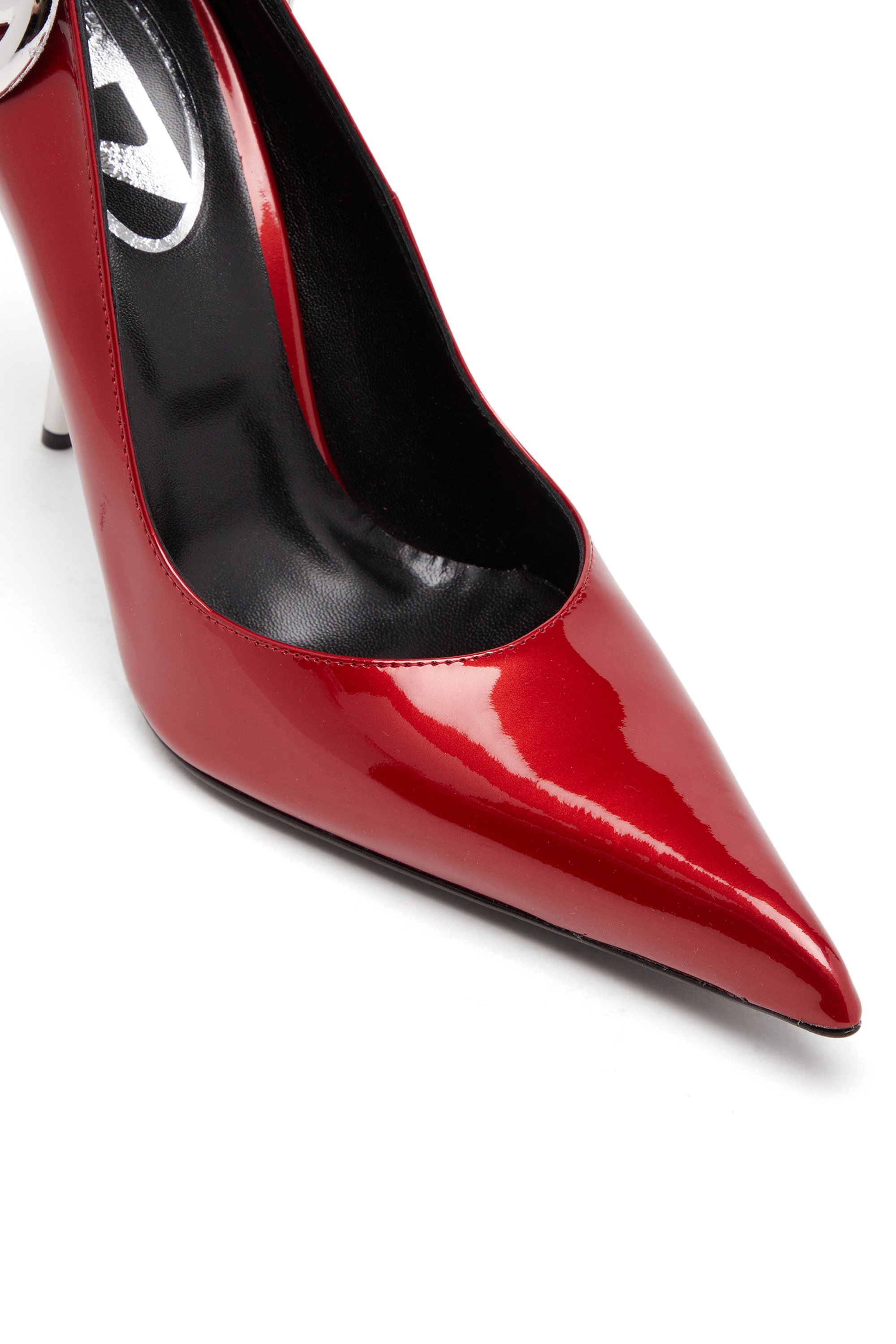 Diesel - D-TEN&HALF P, Damen D-Ten&Half-Pumps aus Lackleder mit Oval D-Absatz in Rot - 6