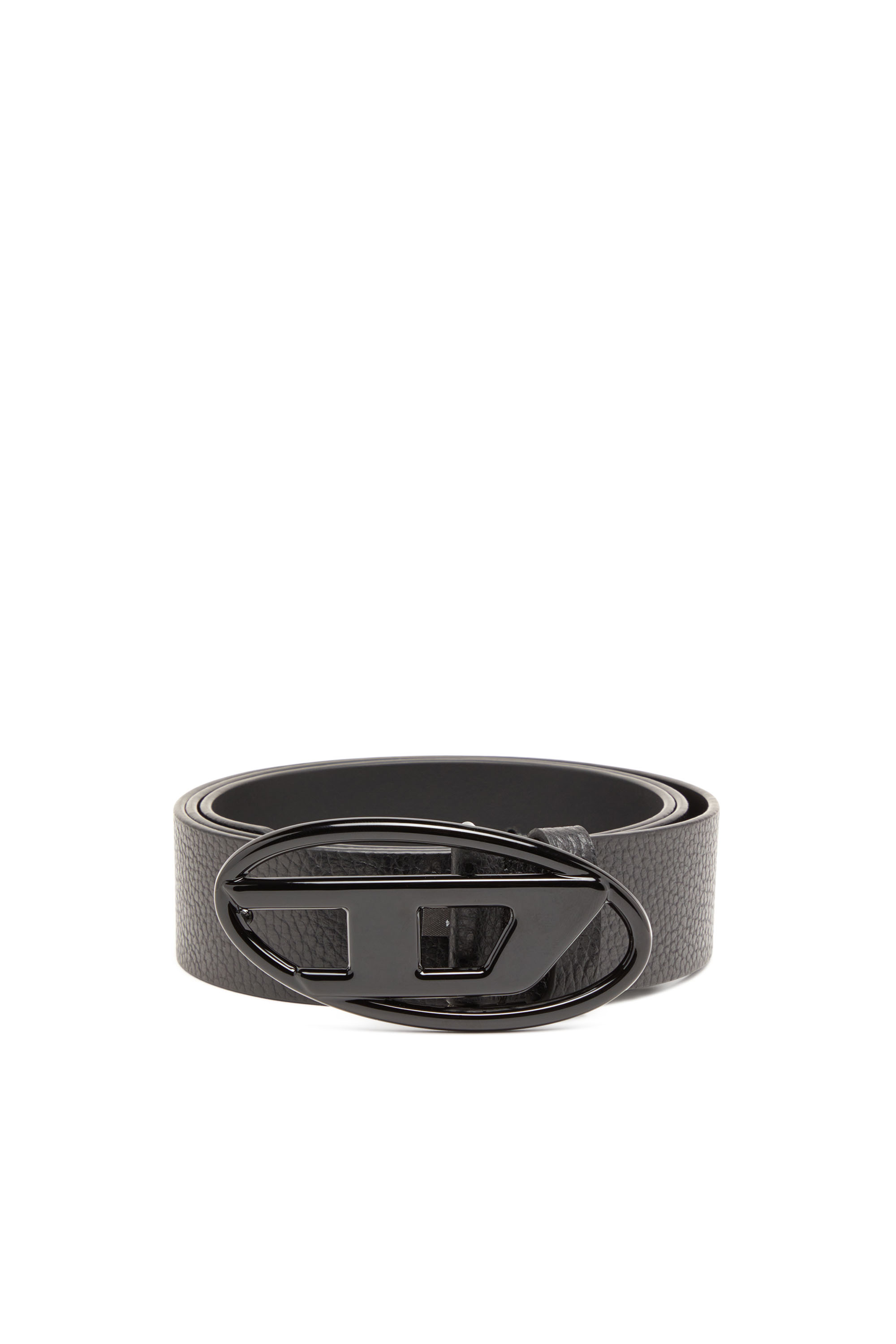Diesel - B-1DR, Ceinture 4 cm en cuir  avec boucle mate Mixte in Noir - 1
