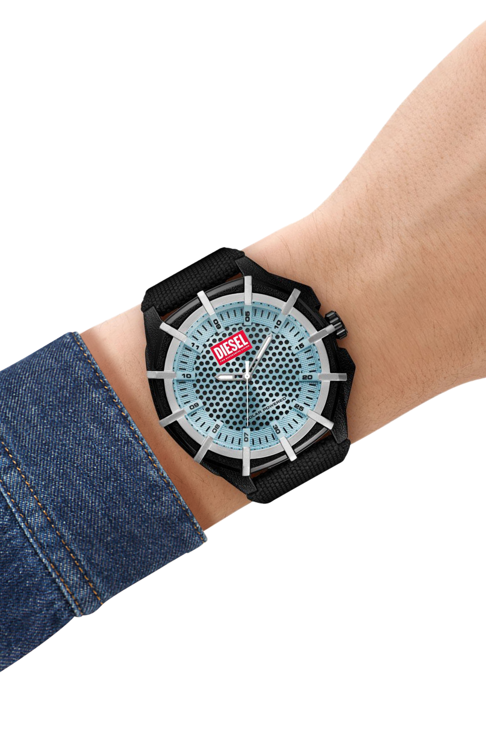 Diesel - DZ4679, Herren Solarbetriebene Framed Armbanduhr in Schwarz - 4