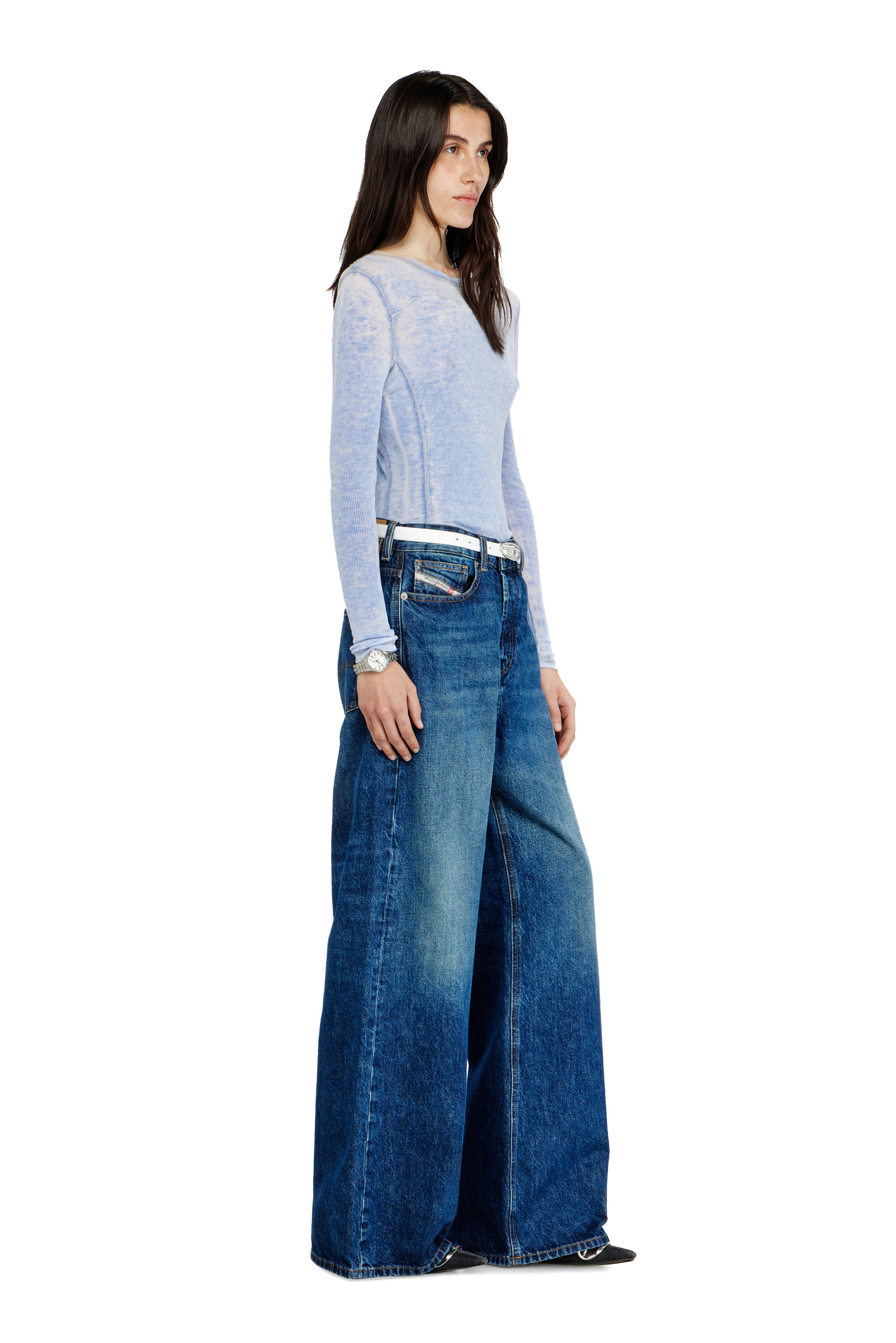 Diesel - Relaxed Jeans 1996 D-Sire 09I27 Mixte, Bleu Fonc&eacute; - Image 4