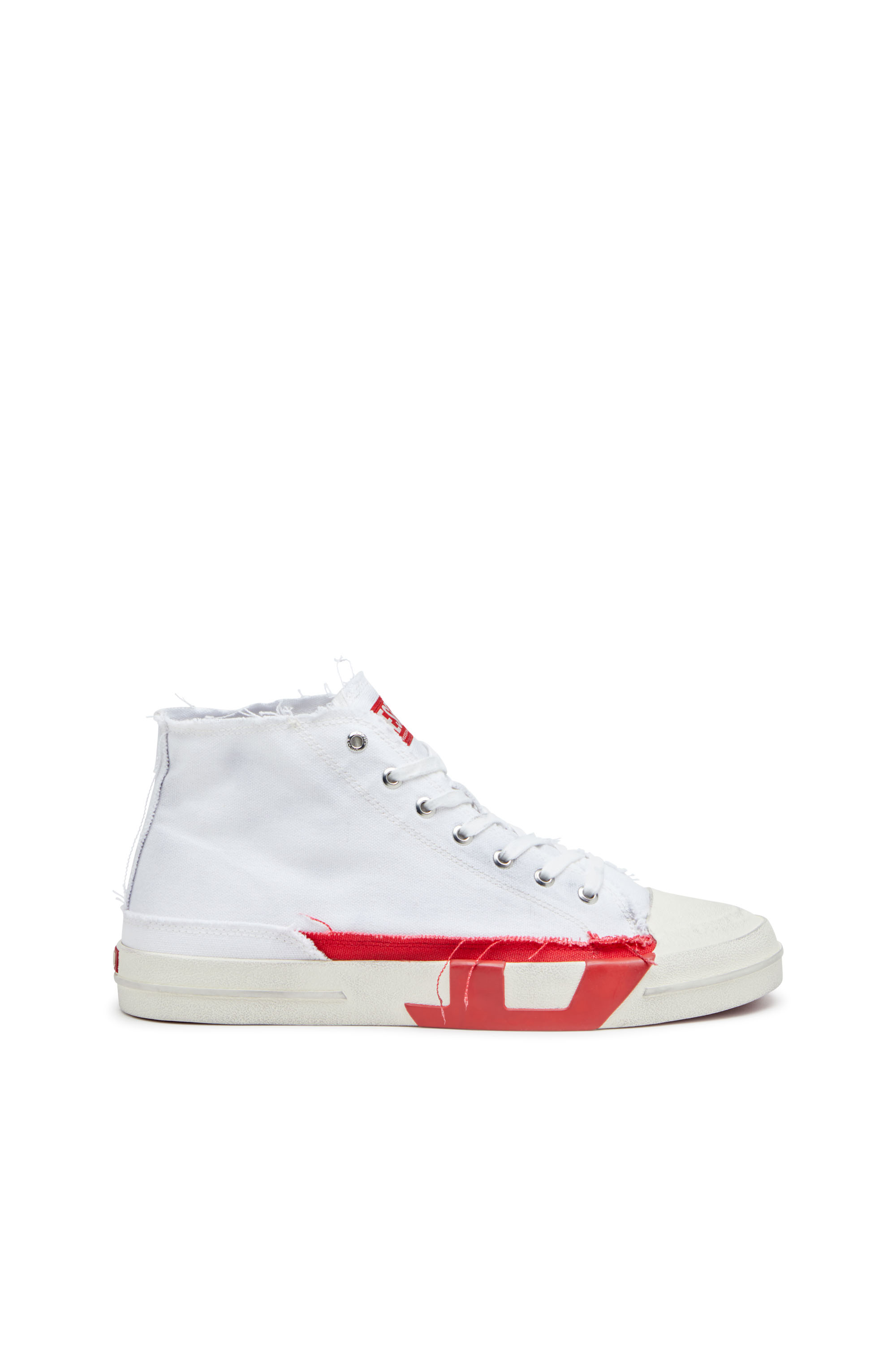 Diesel - S-D-VERSE MID, S-D-Verse-Sneakers montantes en toile à effet sali Homme in Polychrome - 1