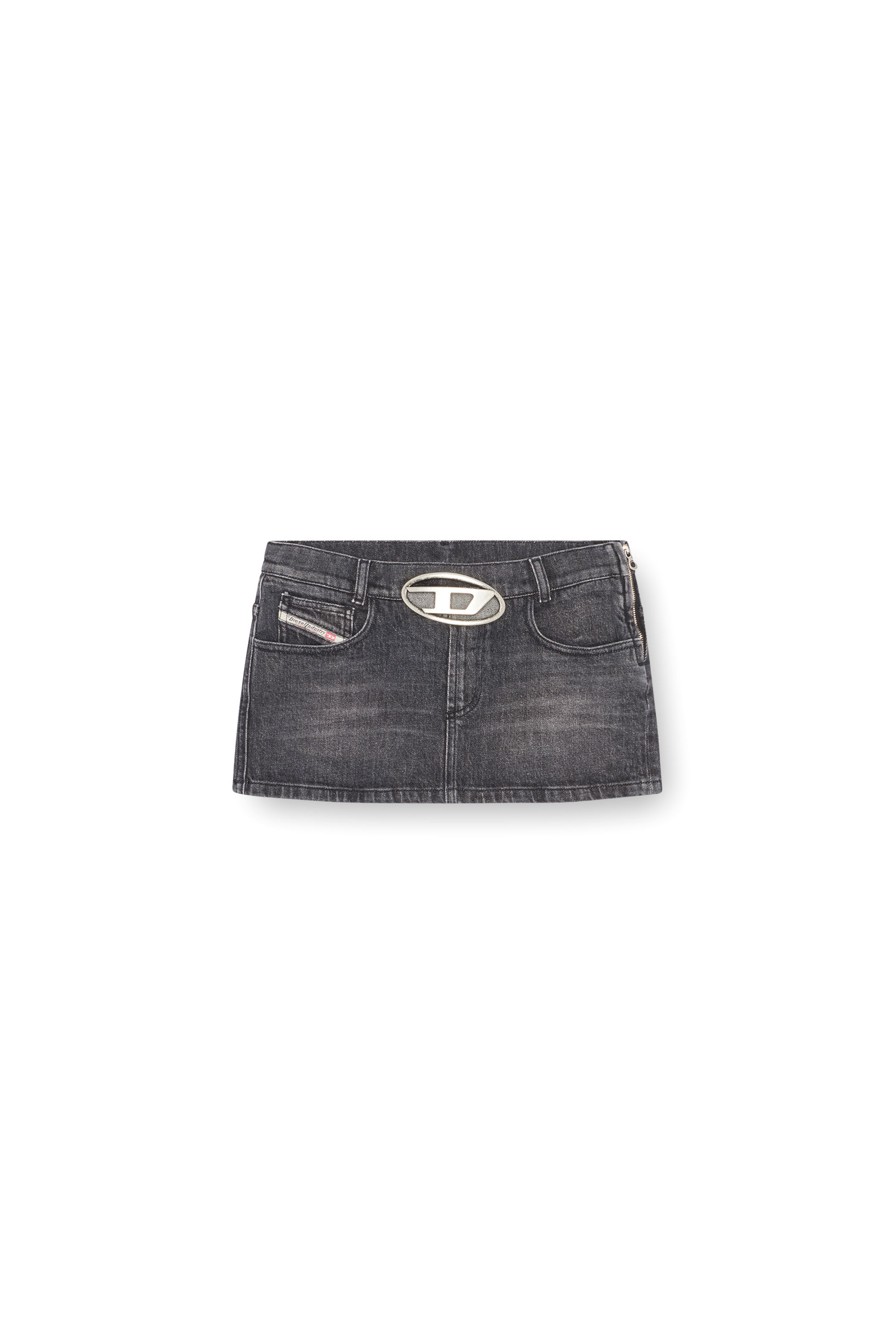 Diesel - DE-RON-S2, Damen Minirock aus Denim in Schwarz - 2