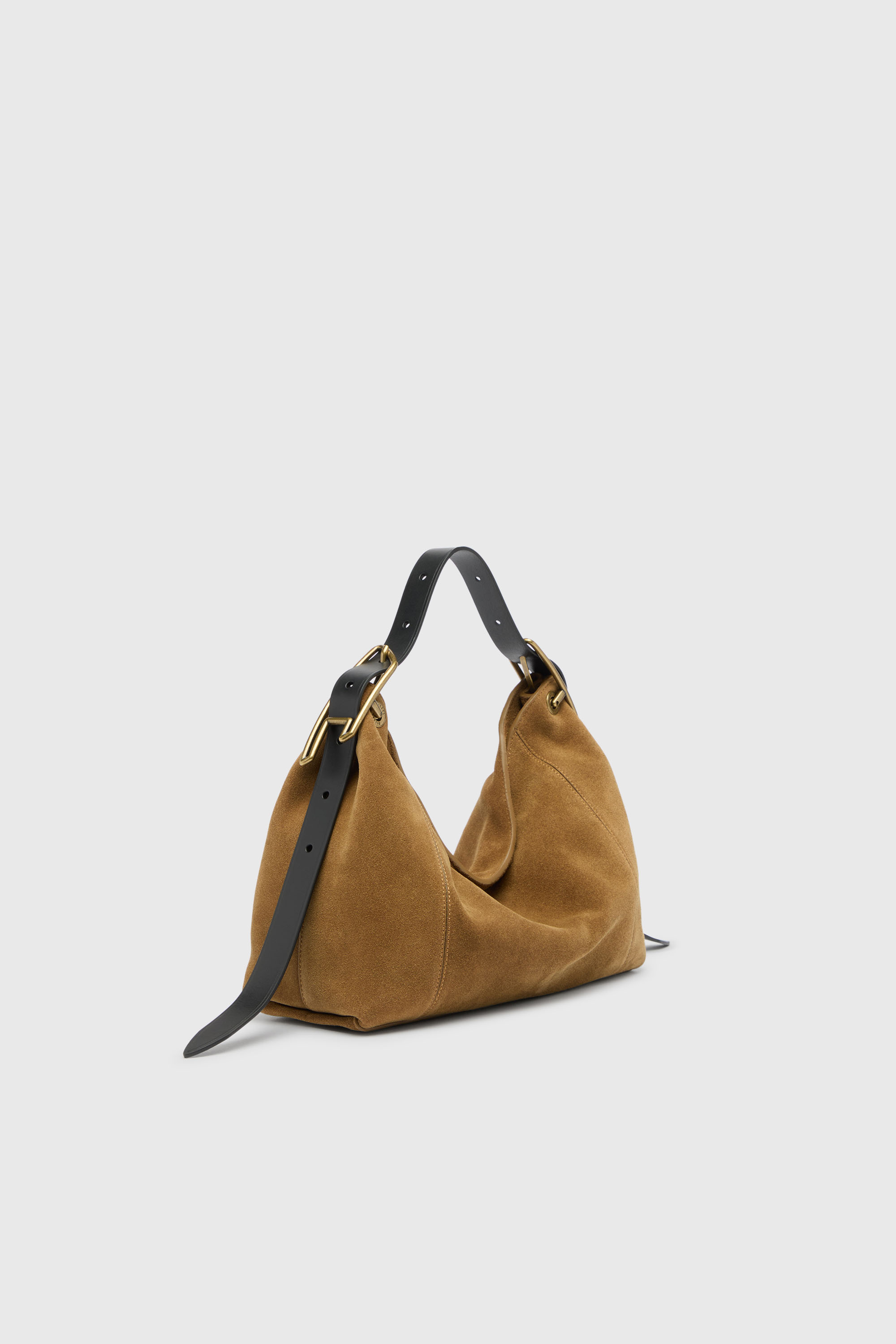 Diesel - D-LINE HOBO S, D-Line Sac port&eacute; &eacute;paule en daim cir&eacute; Femme in Marron - 2