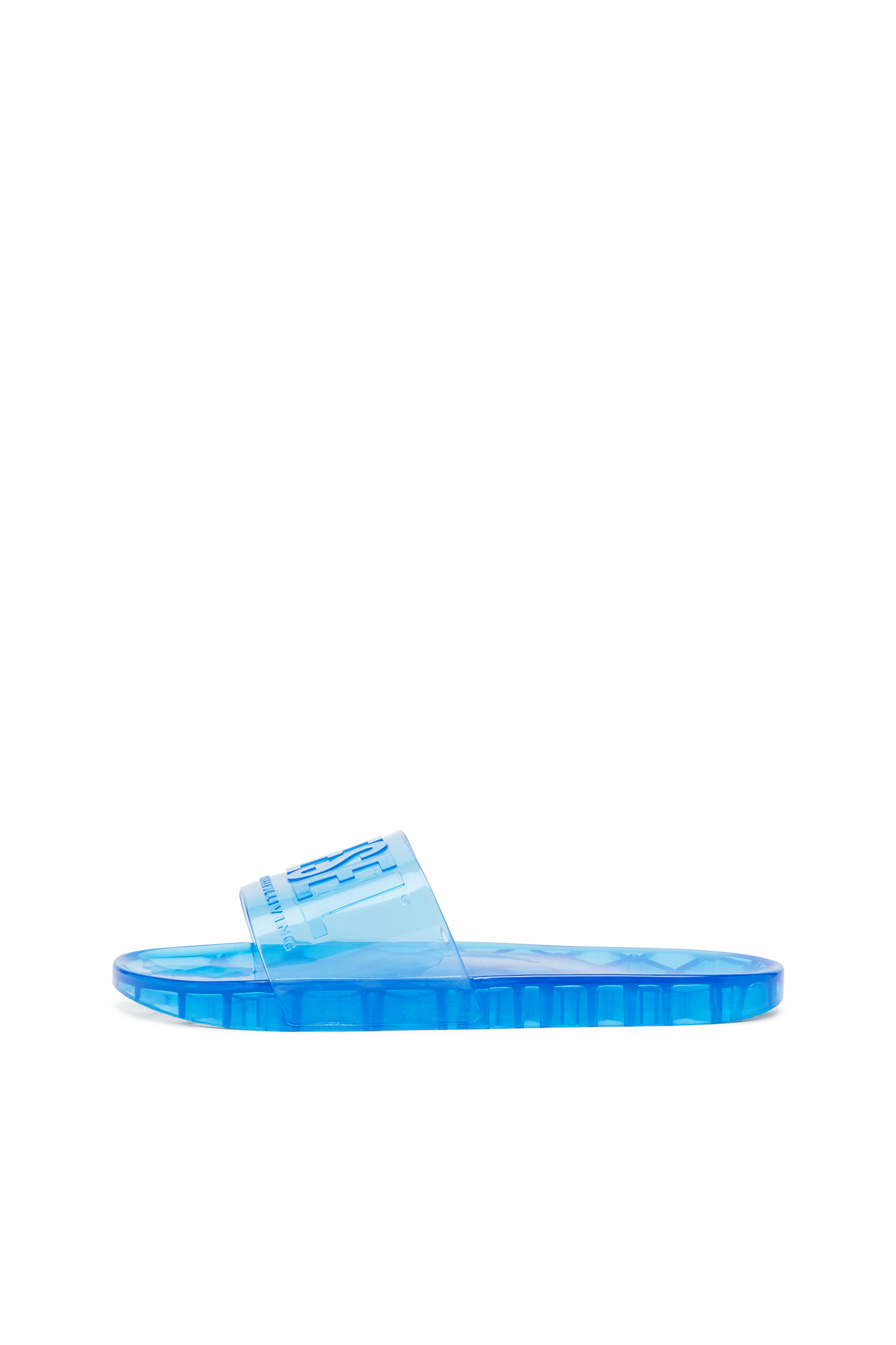 Diesel - SA-KARAIBI GL X, Femme Sa-Karaibi-Claquettes de piscine en PVC transparent in Bleu - Image 7