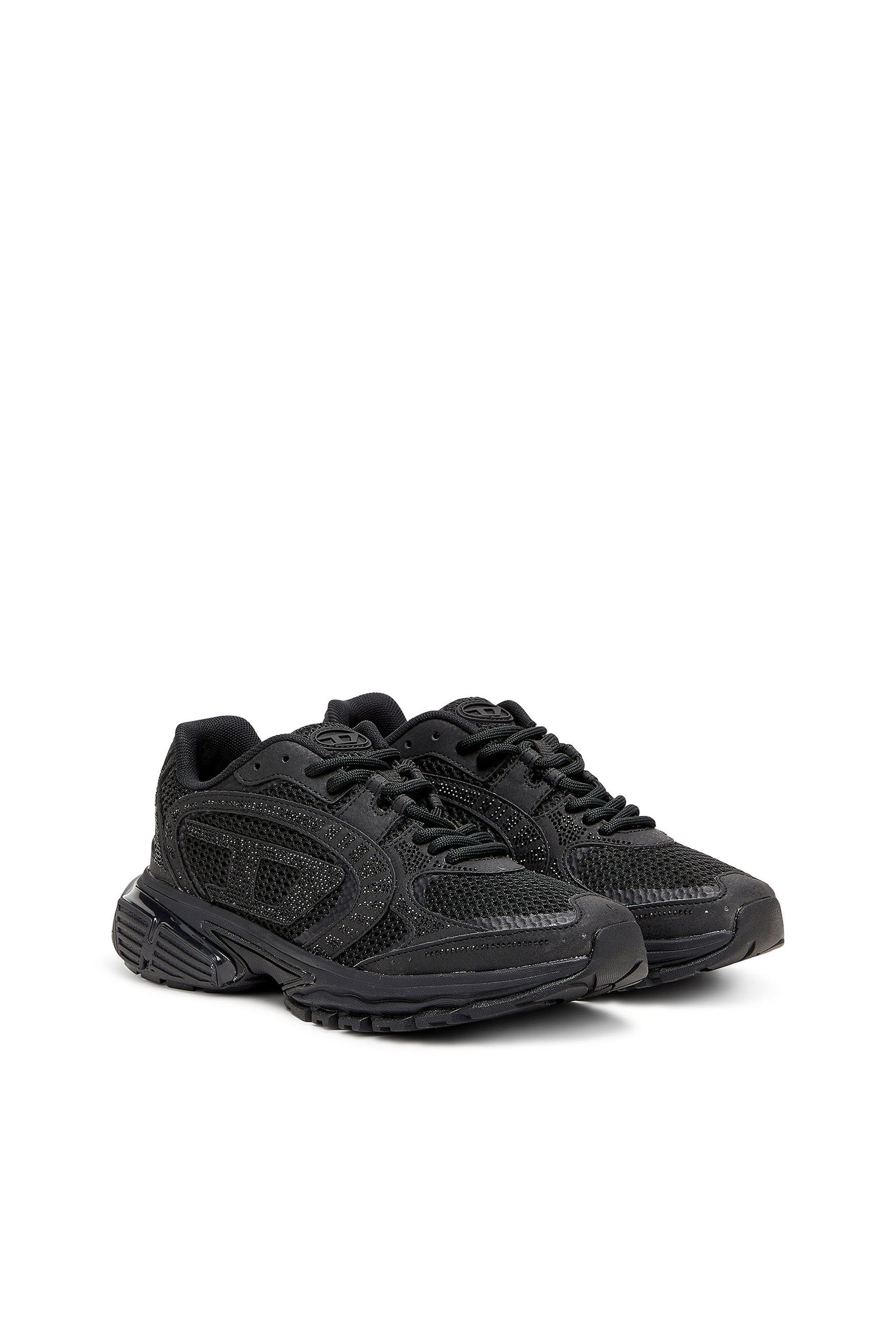 Diesel - S-PRO-V-DENSE LOW W, S-Pro-V-Dense - Sneakers in mesh con cristalli Donna in Nero - 2