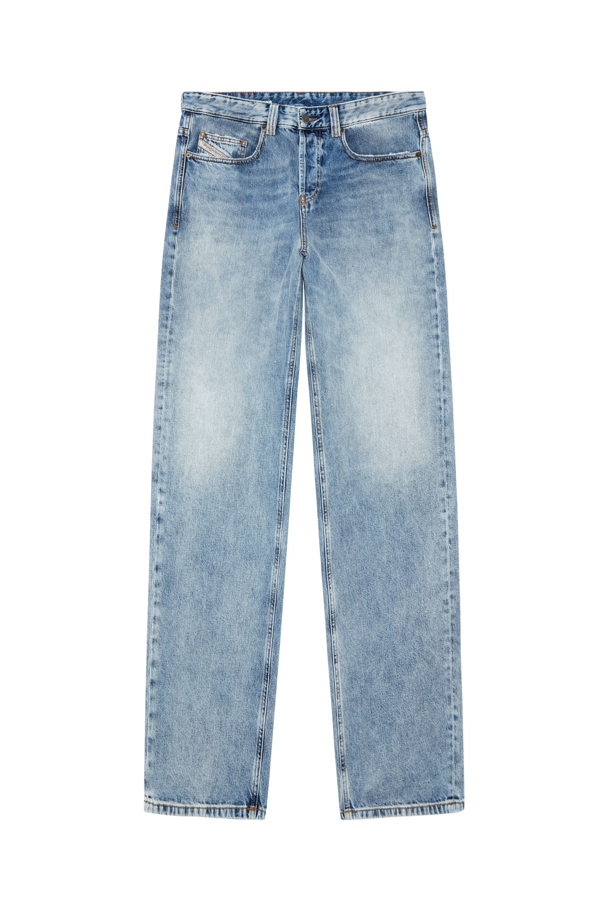 Diesel - Straight Jeans 2001 D-Macro 09H57, Blu Chiaro - Image 3
