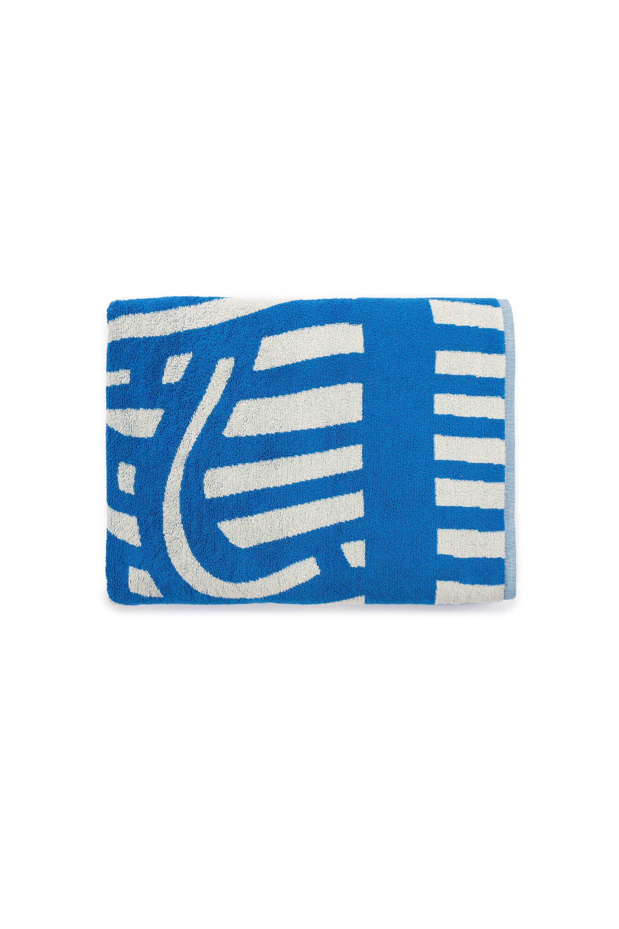 Diesel - 1018164 STRIPES GREY/BLUE TOWEL, Unisex Frotteehandtuch 100x180 cm in Blau - 6